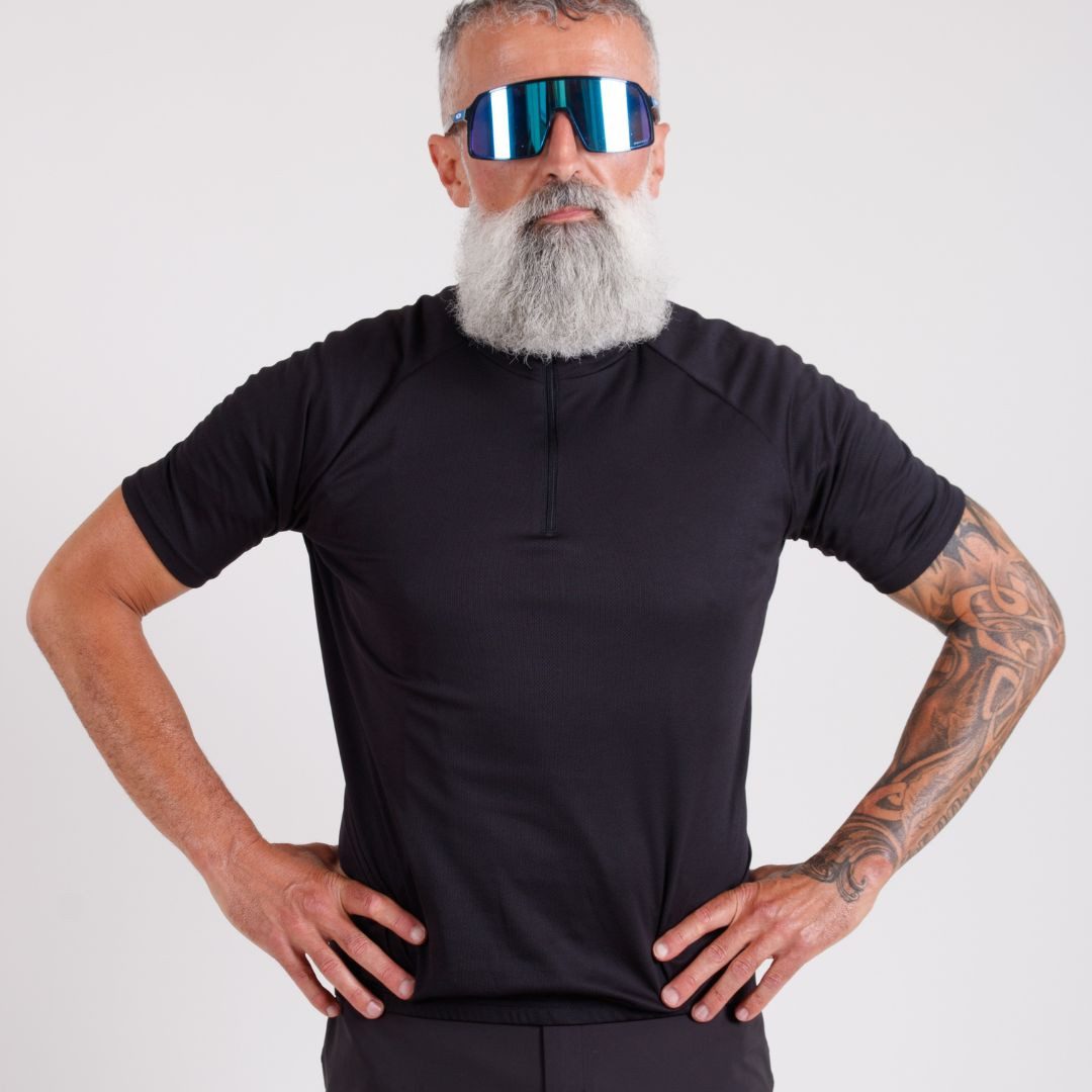 Alpensattel Radtrikot Halfzip Sportlicher Schnitt – günstig online kaufen