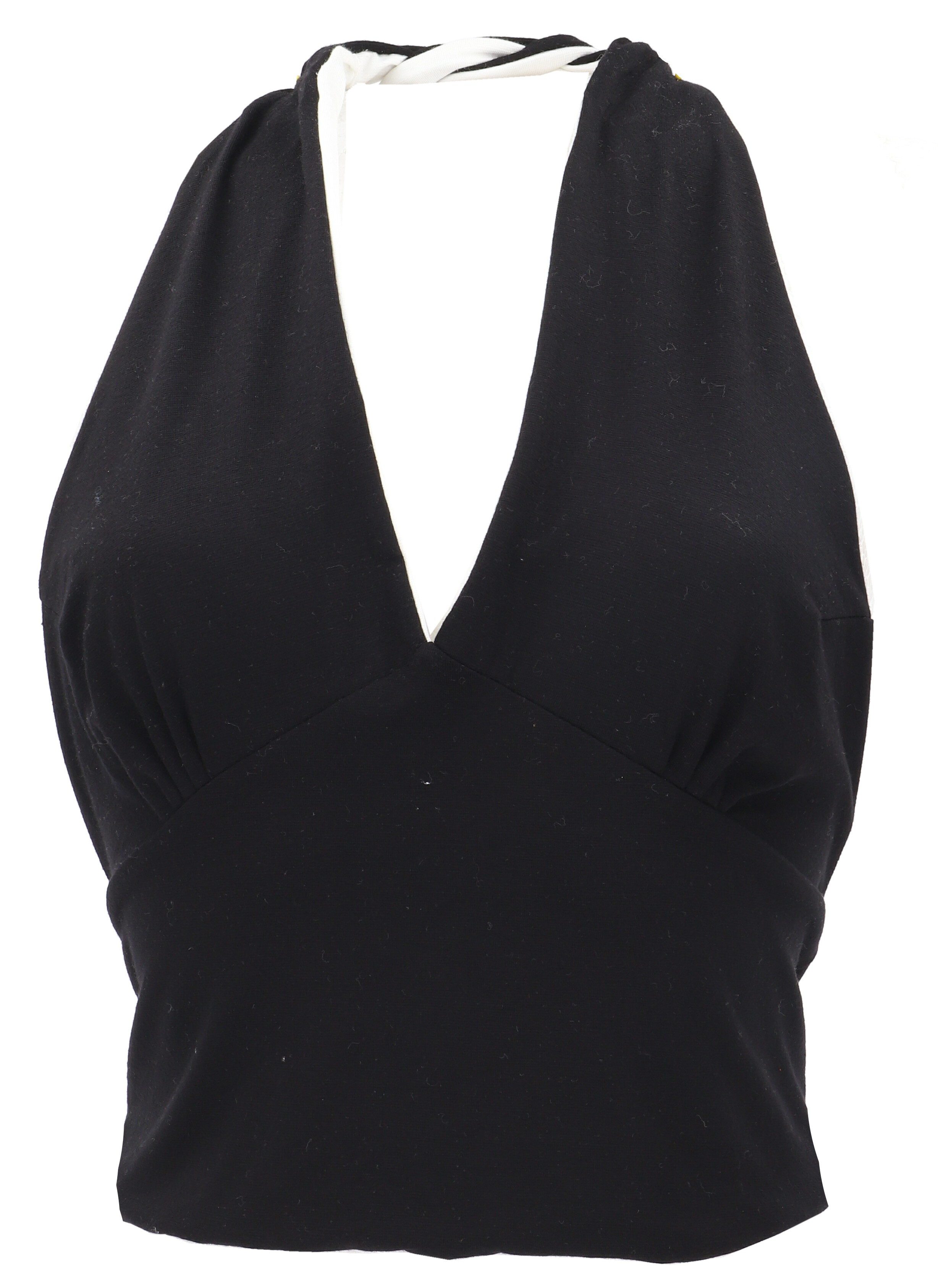 Guru-Shop T-Shirt Goa Top, Psytrance, Bandeau Top, bauchfreies.. Festival, Ethno Style, alternative Bekleidung
