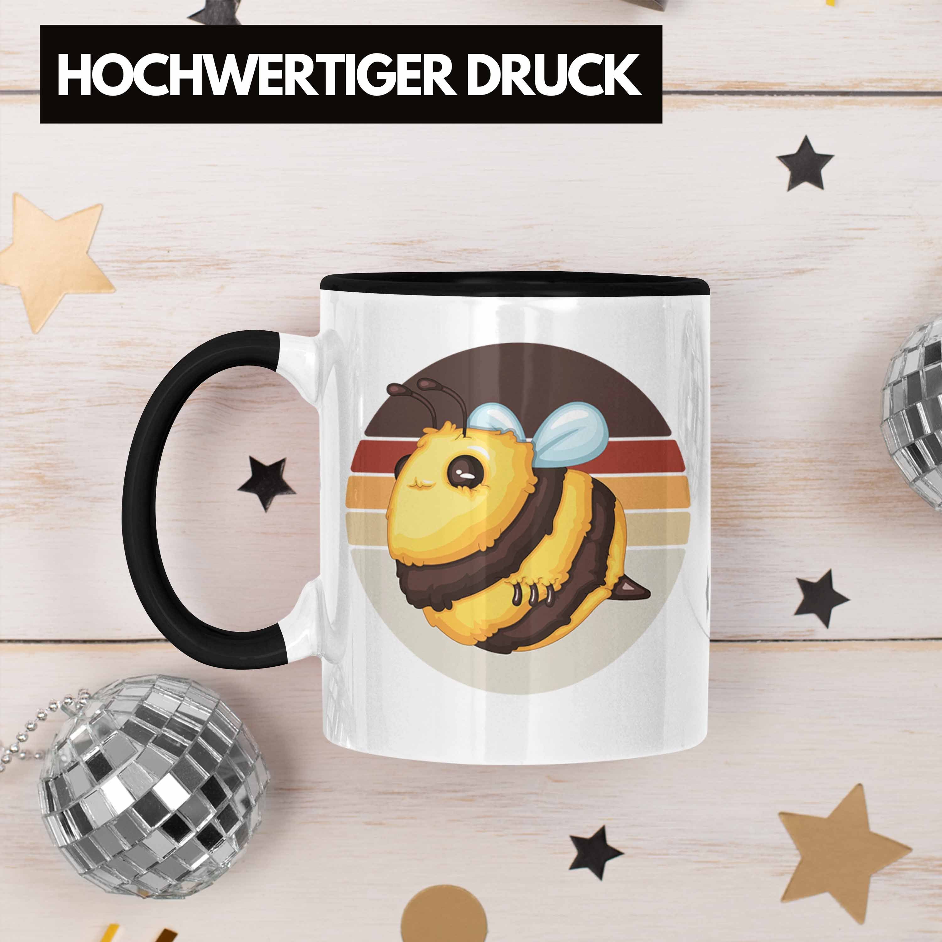 Hummel Schwarz Grafik Geschenkidee Imker Tasse Bienen Züchter Geschenk Trendation Tasse