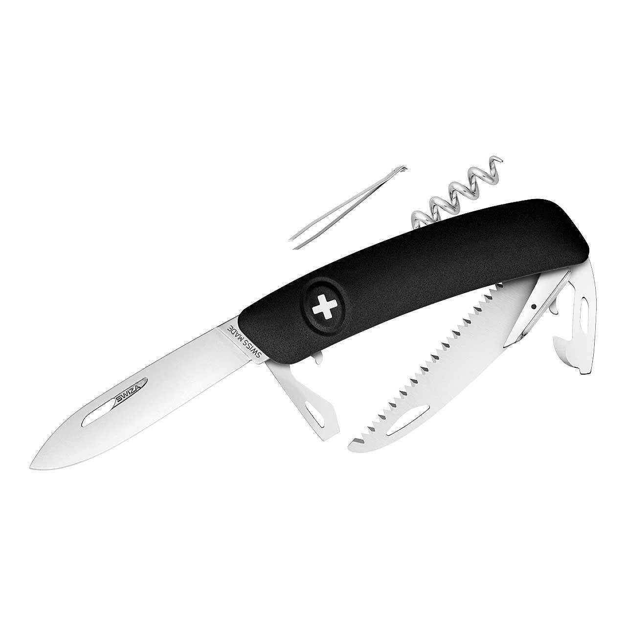 SWIZA Taschenmesser Swiza D05 Schweizer-Messer, schwarz
