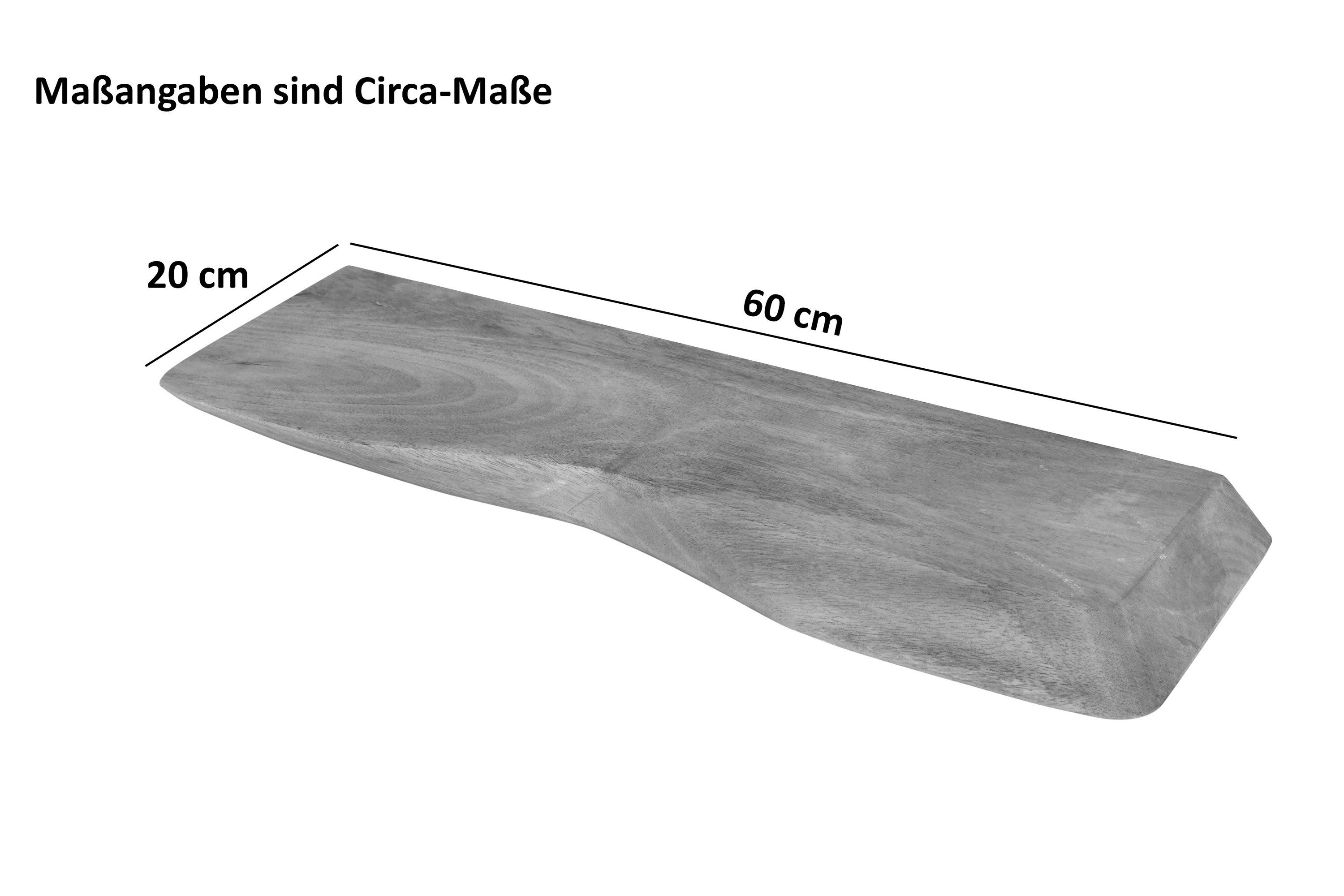 SAM® Wandregal Nomi, massives Mangoholz, Baumkante, günstig online kaufen