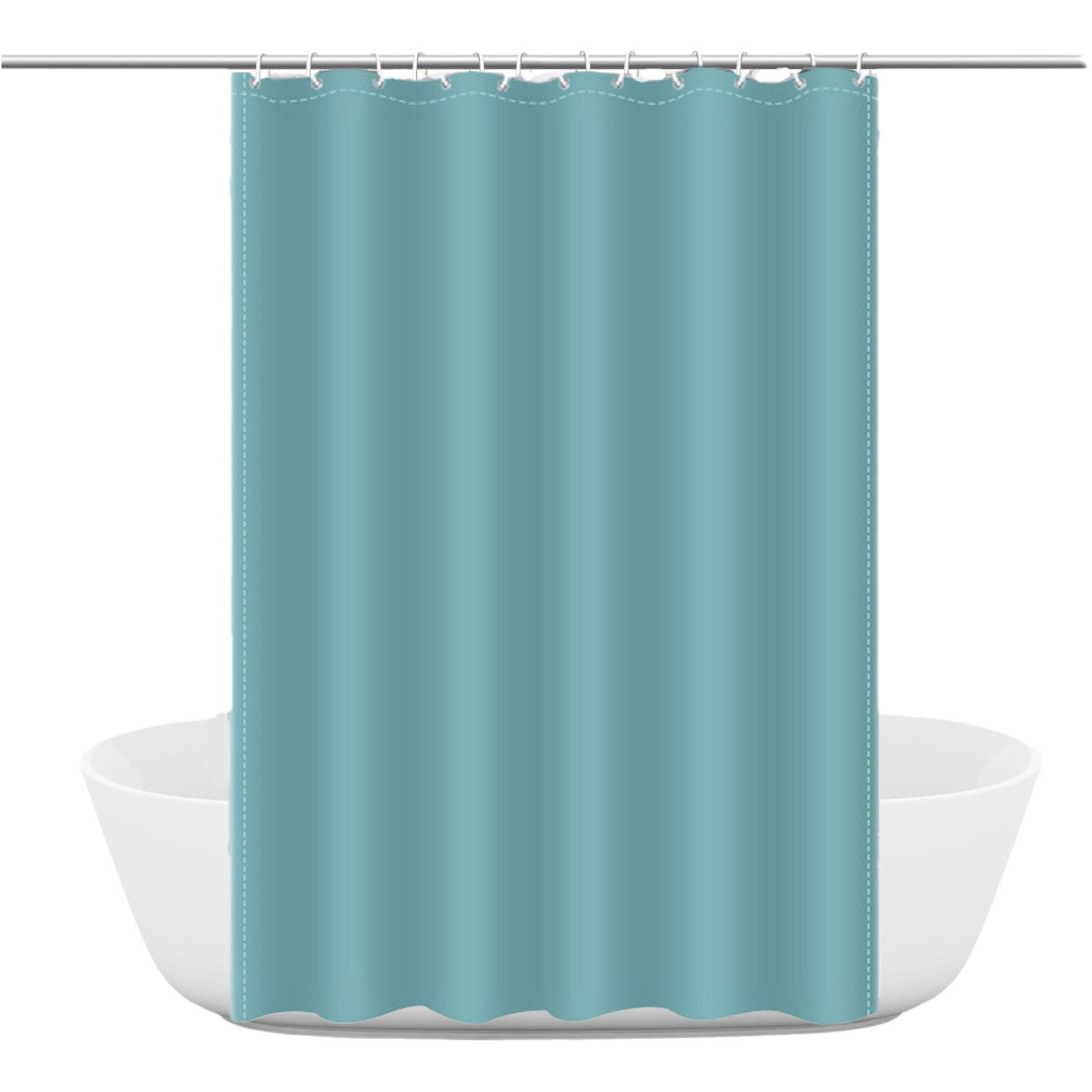 Agger Duschvorhang Anti-Schimmel Badezimmervorhang, Wasserdicht und Waschbar Breite 180 cm (1-tlg), Perfekt für Badewanne & Dusche