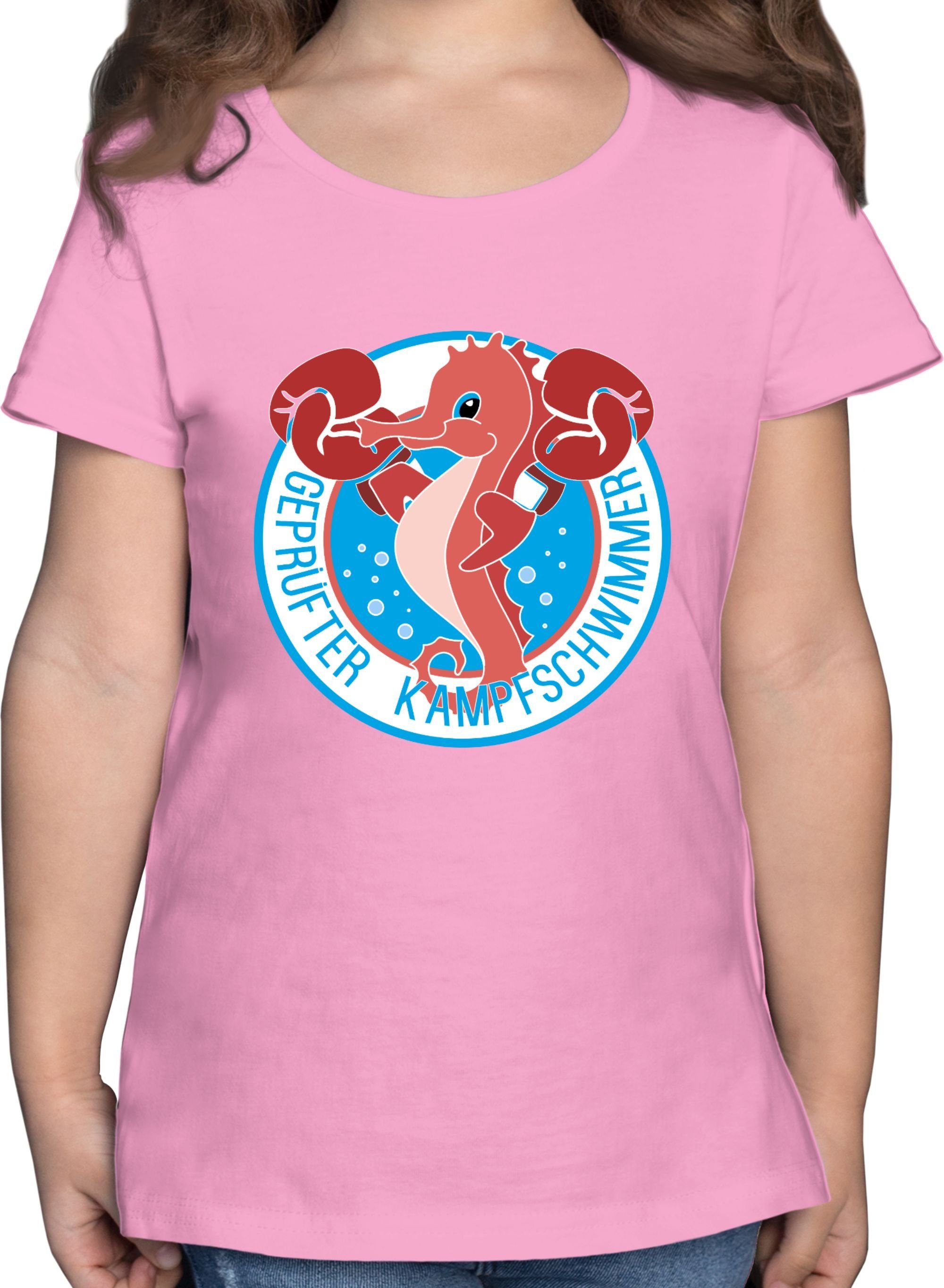 Shirtracer T-Shirt Seepferdchen Kinder Sport Kleidung 2 Rosa