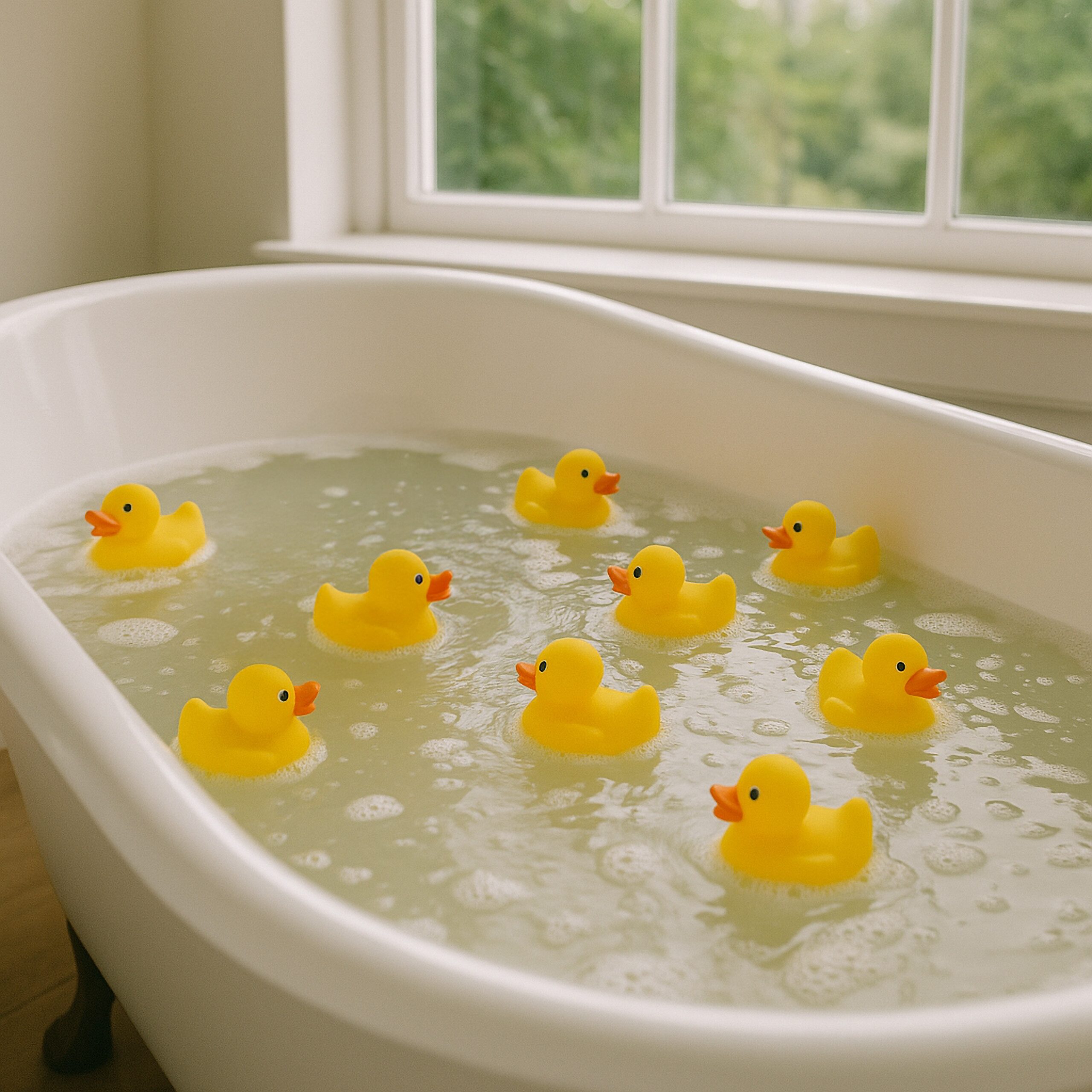 relaxdays Badespielzeug Badeente 5cm 12er Set (12-tlg) – Bild 3 von 5