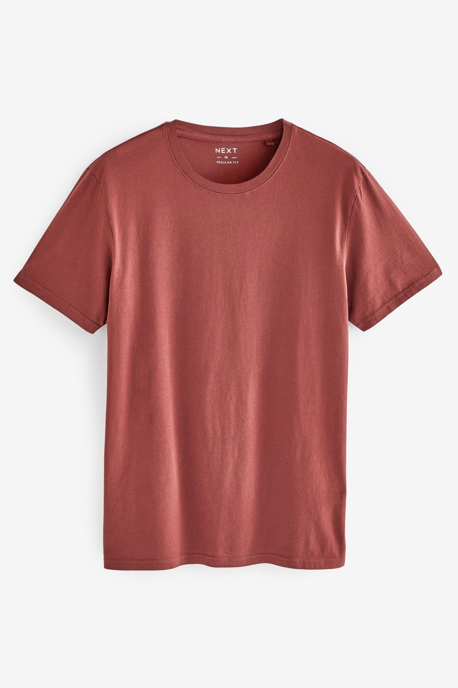 Next T-Shirt Essential T-Shirt mit Clay Rundhalsausschnitt (1-tlg) Red