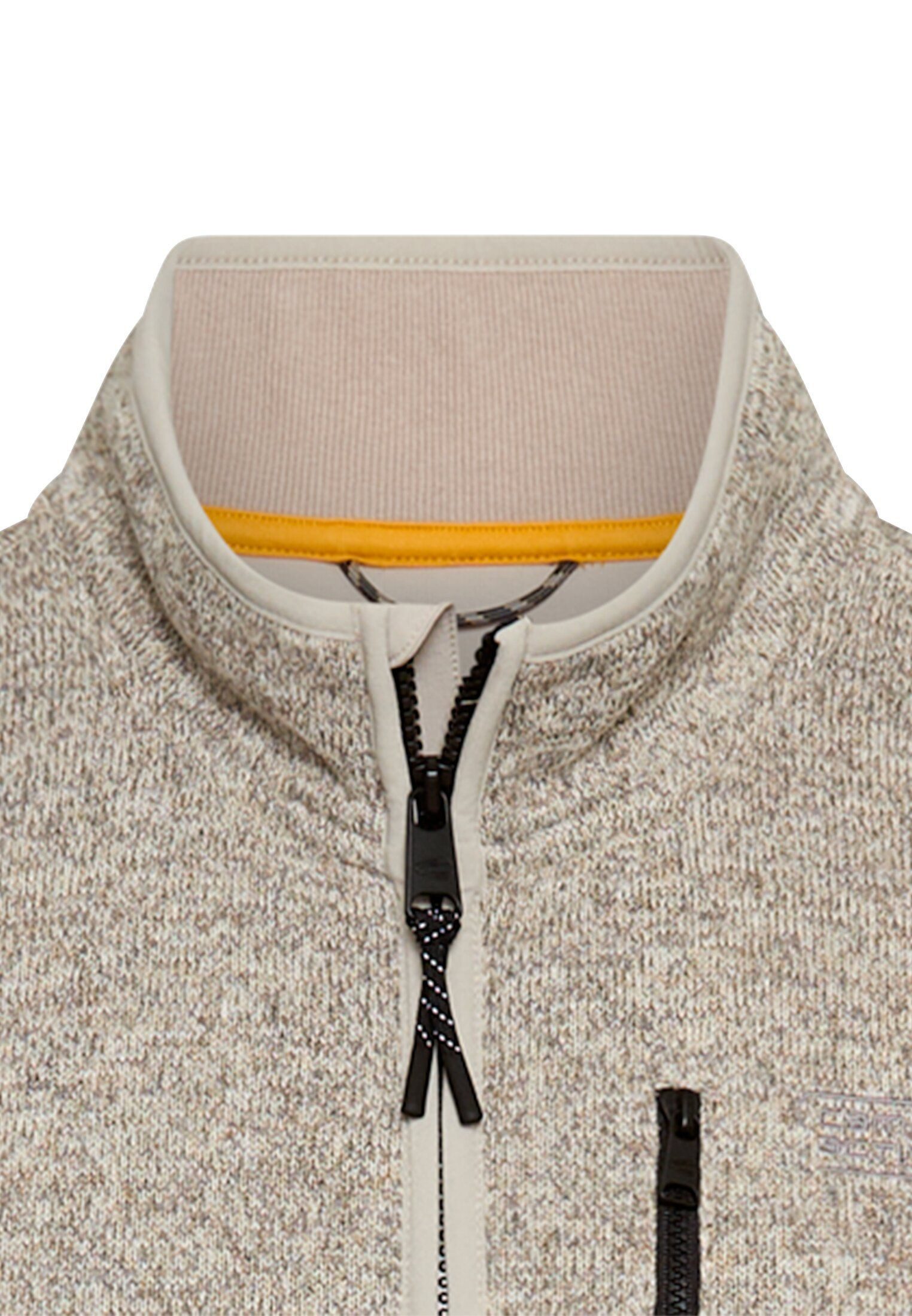 Strickjacke mit Stehkragen Langarm