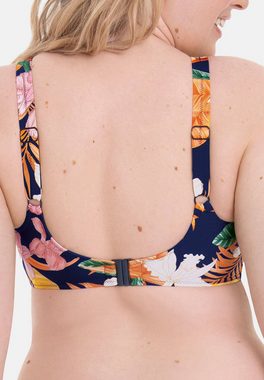 Rosa Faia Bügel-Bikini-Top Tropical Sunset (1-St), Bikini-Top - Extra Halt für große Cups, Farbenfrohes Muster