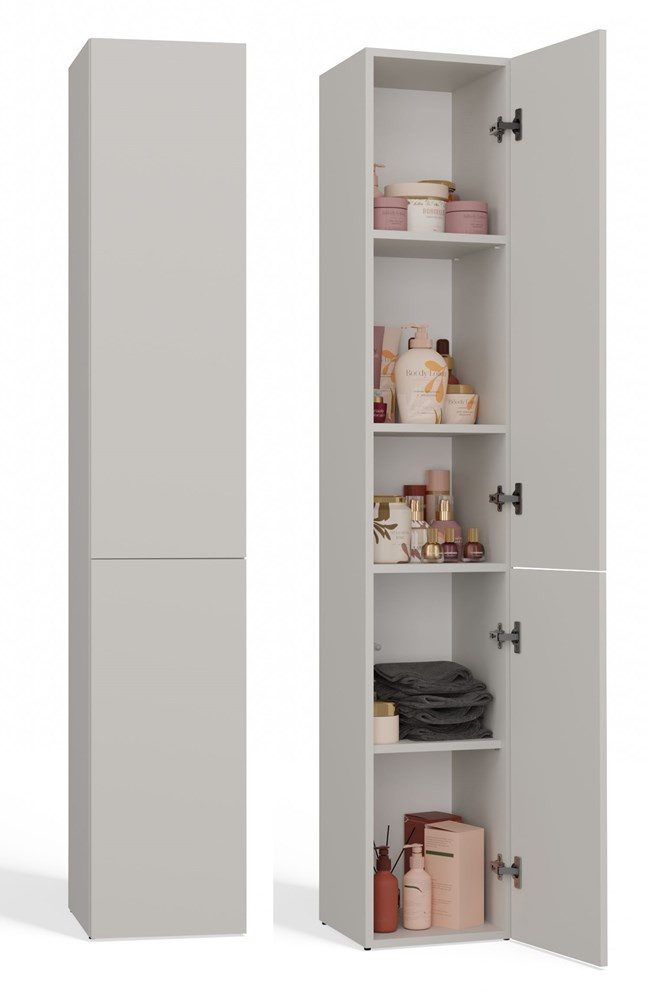 MAGOWA Badkommode BADEZIMMERSCHRANK / REGAL / SÄULE – MODELL NEL II, Höhe 174 cm - Breite 31 cm - Tiefe 30 cm
