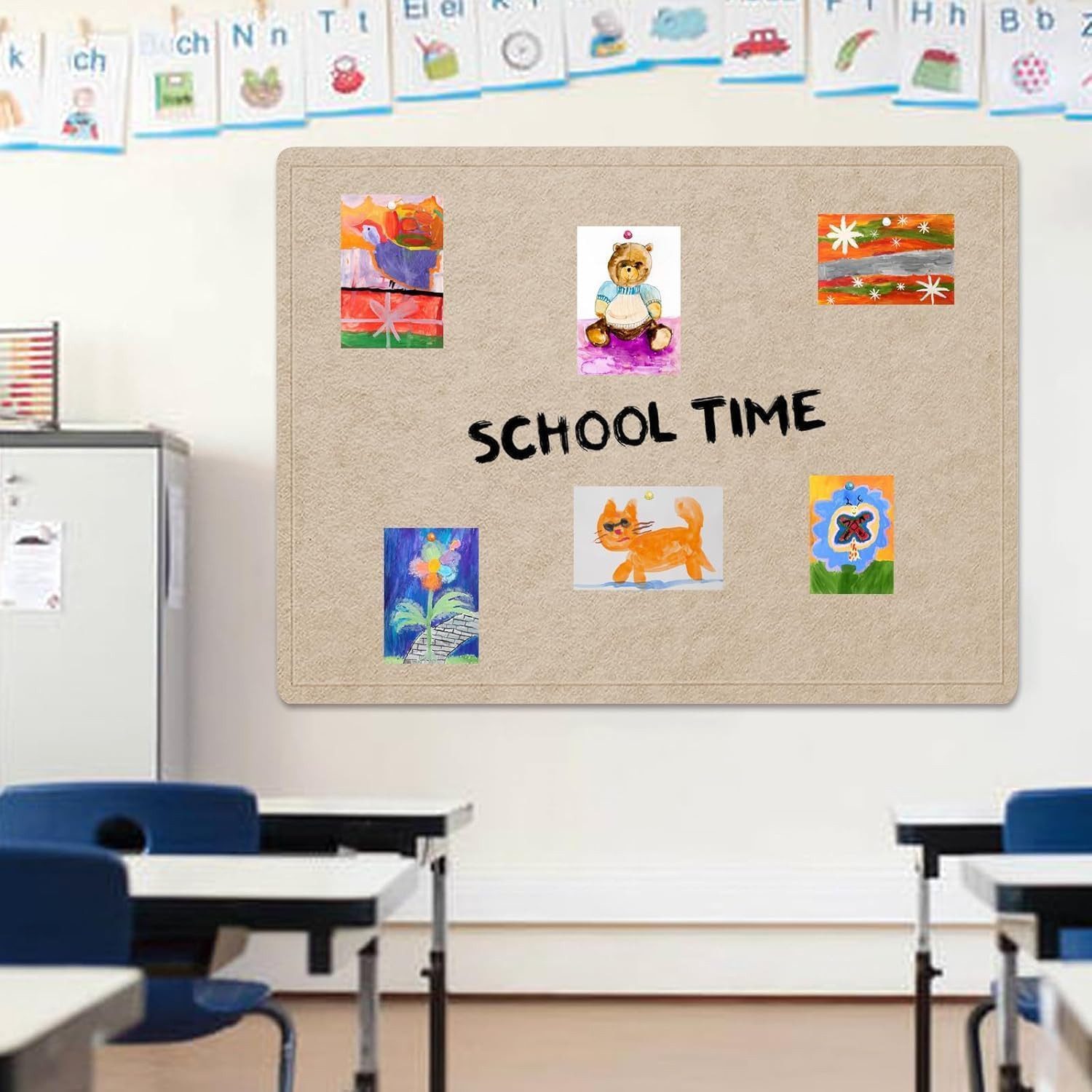 Coonoor Pinnwand Faltbare Filz-Pinnwand, dekorative Präsentationstafel, Wan günstig online kaufen