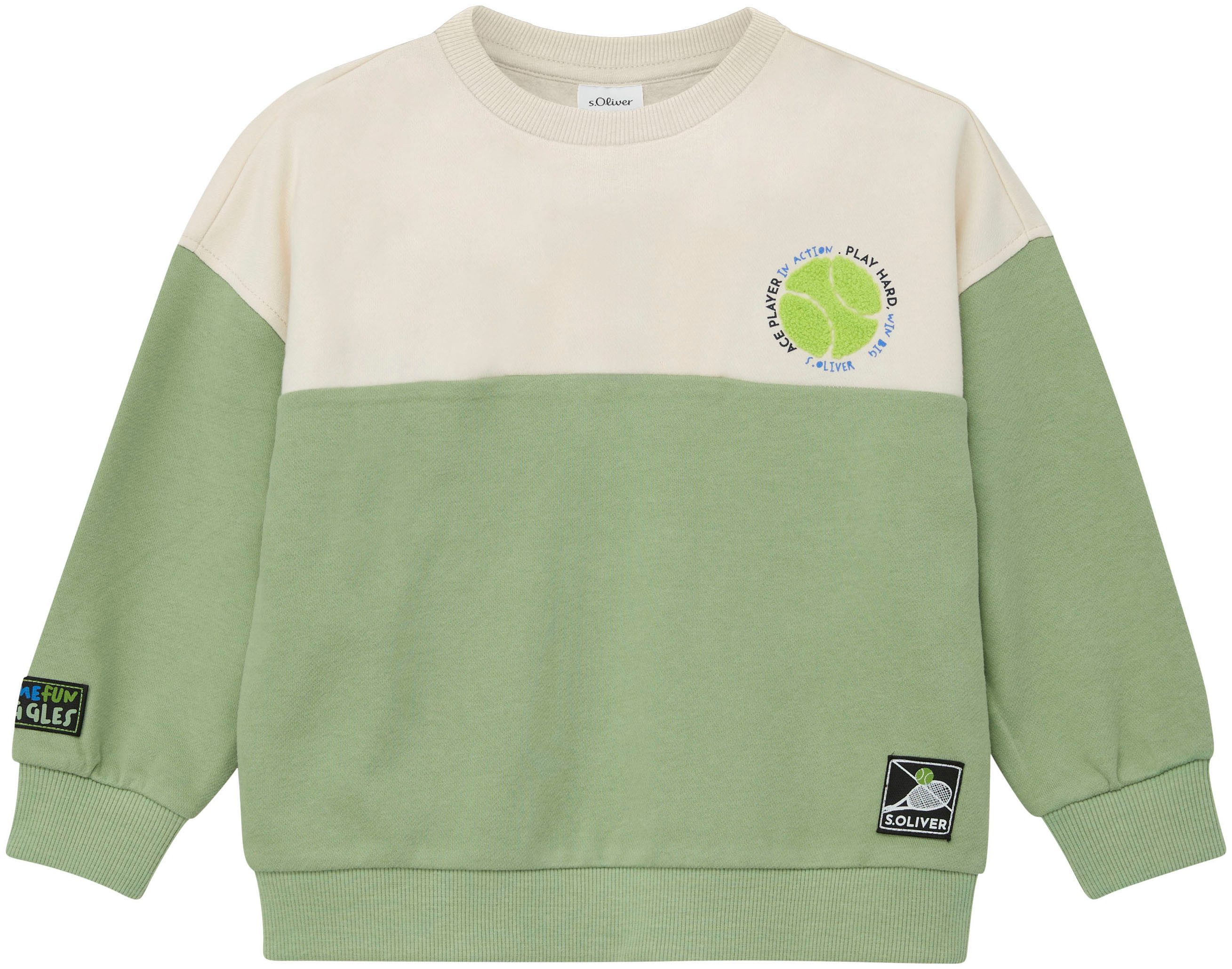 s.Oliver Junior Sweatshirt bequem geschnitten, Rundhalsausschnitt