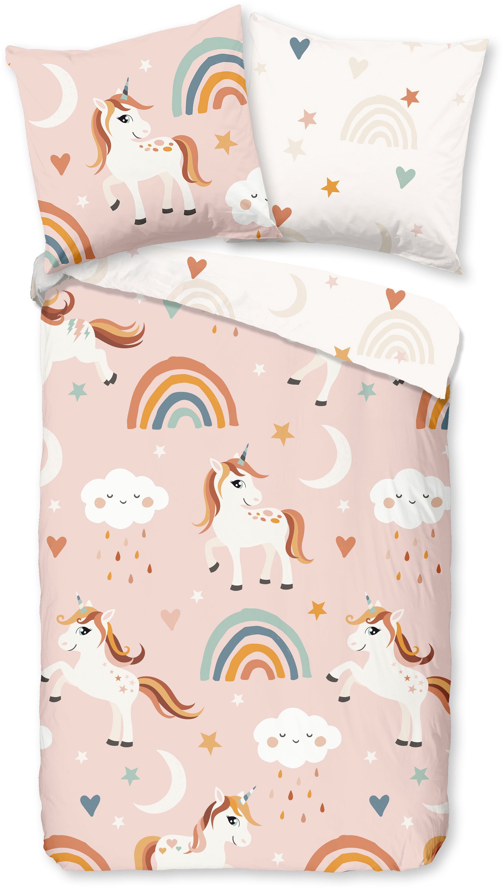 PURE luxury collection Kinderbettwäsche Aina, Microfaser, 2 teilig, 135x200 günstig online kaufen