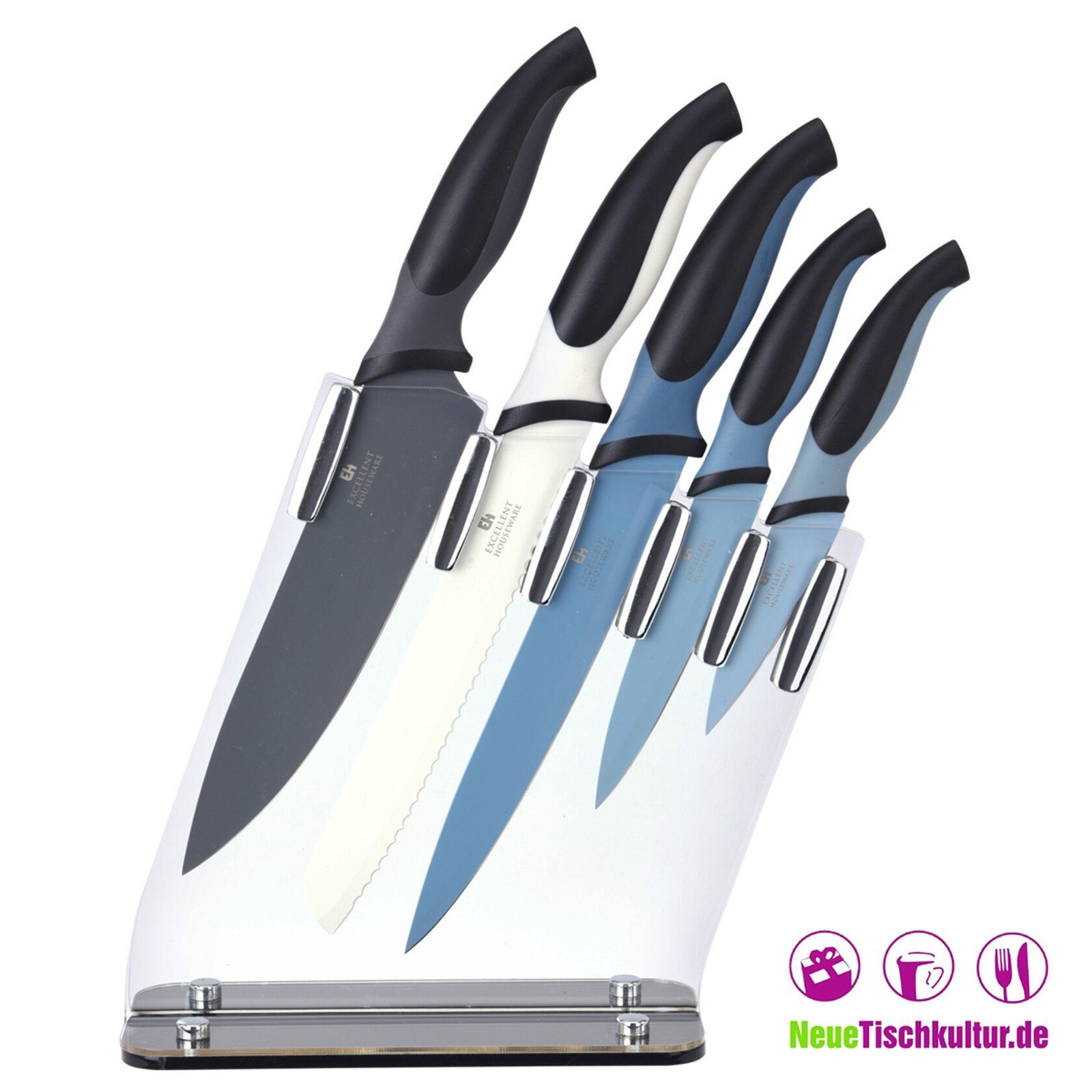 Messer Neuetischkultur Messer-Set gefärbt 5-teilig Set (5-tlg)