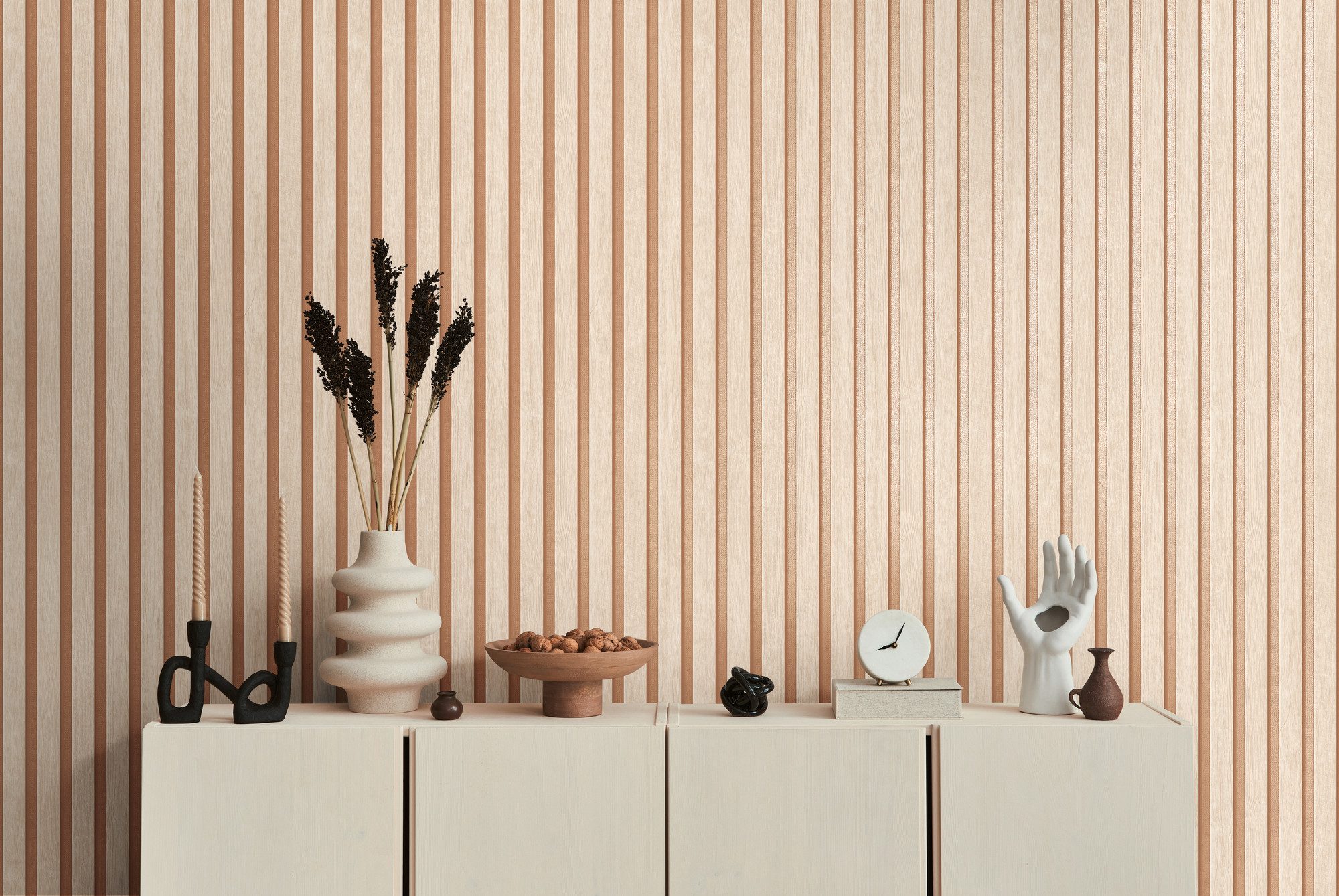 A.S. Création Vliestapete 50 Jahre AS Holzpaneele Tapete Holzoptik mit Meta günstig online kaufen