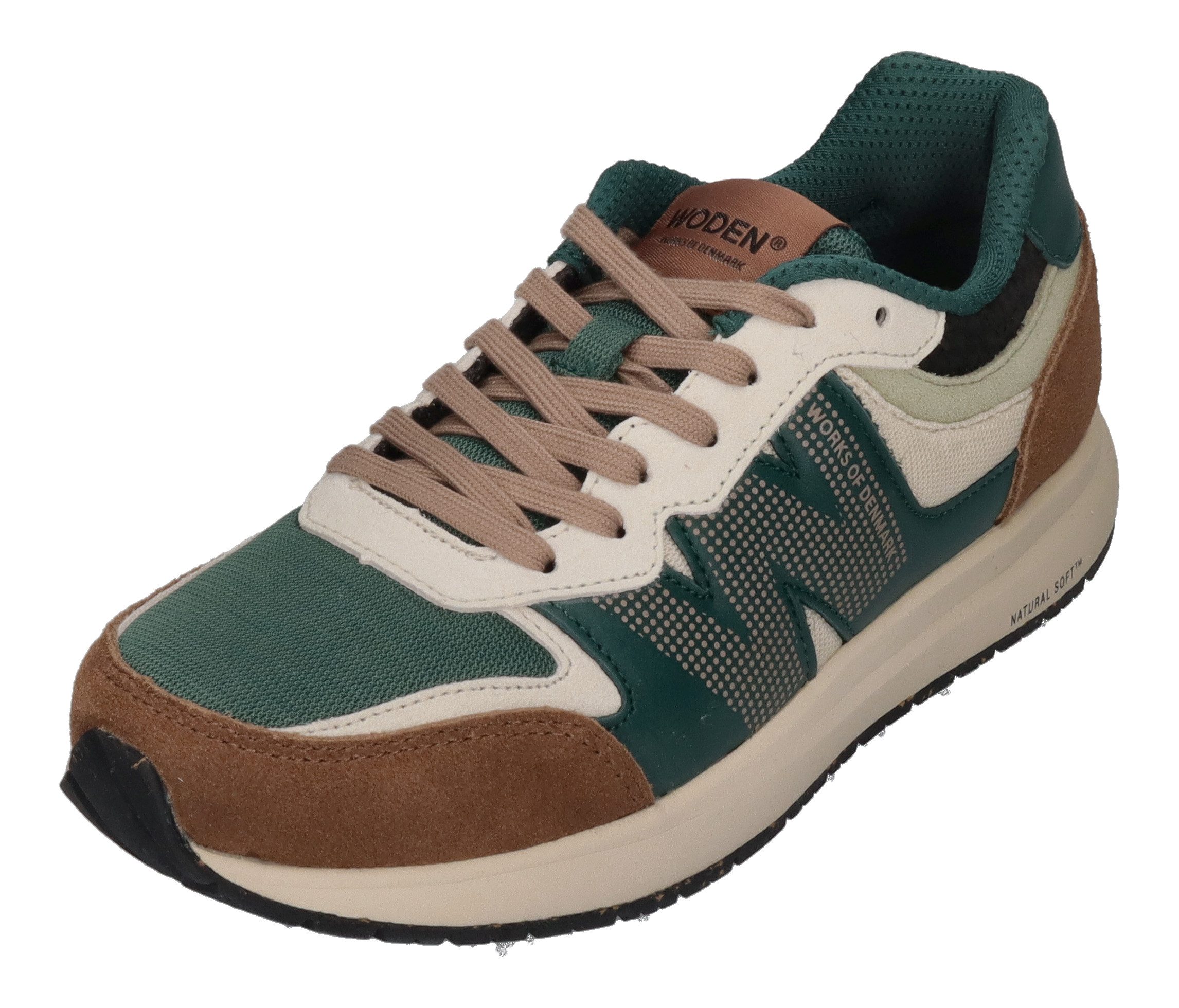 WODEN Rigmor WL593 Sneaker Caramel Deep Forest