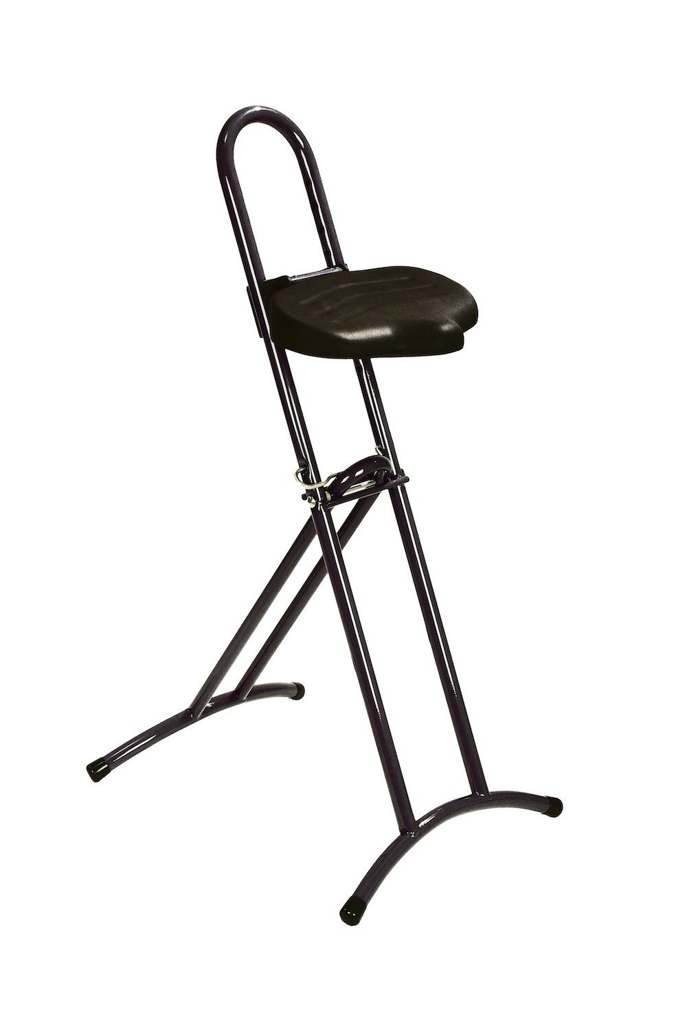 PROREGAL® Stehhilfe Klappbare Stehhilfe, Sitzh. 61-86cm, tdw 80kg, Schwarz