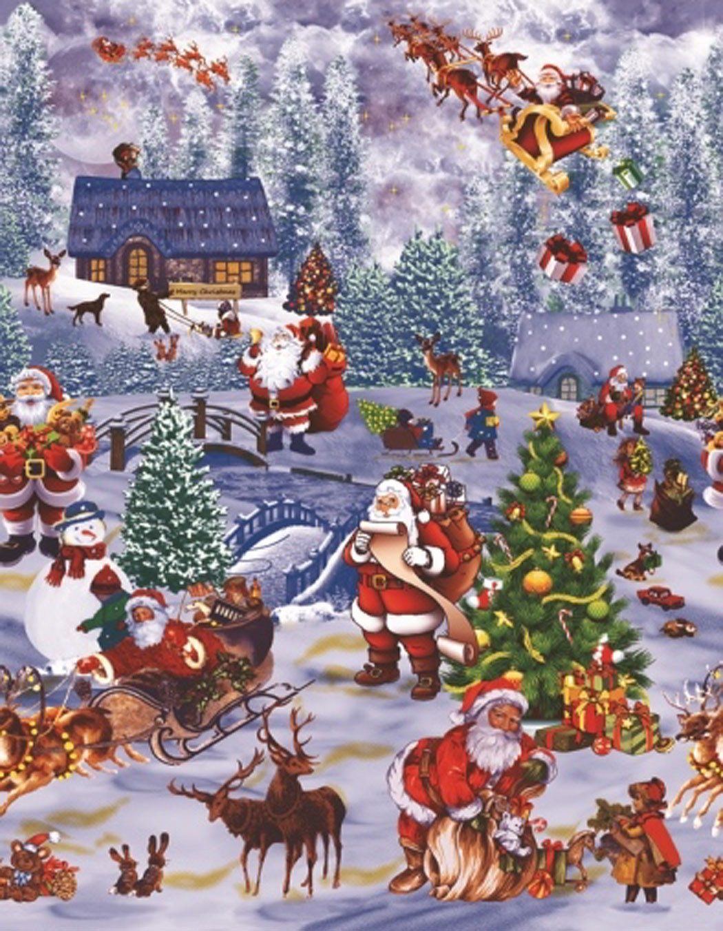 texpot Tischdecke Wachstuch Weihnachten Winter abwischbar Wachstuchtischdecke (1-tlg)