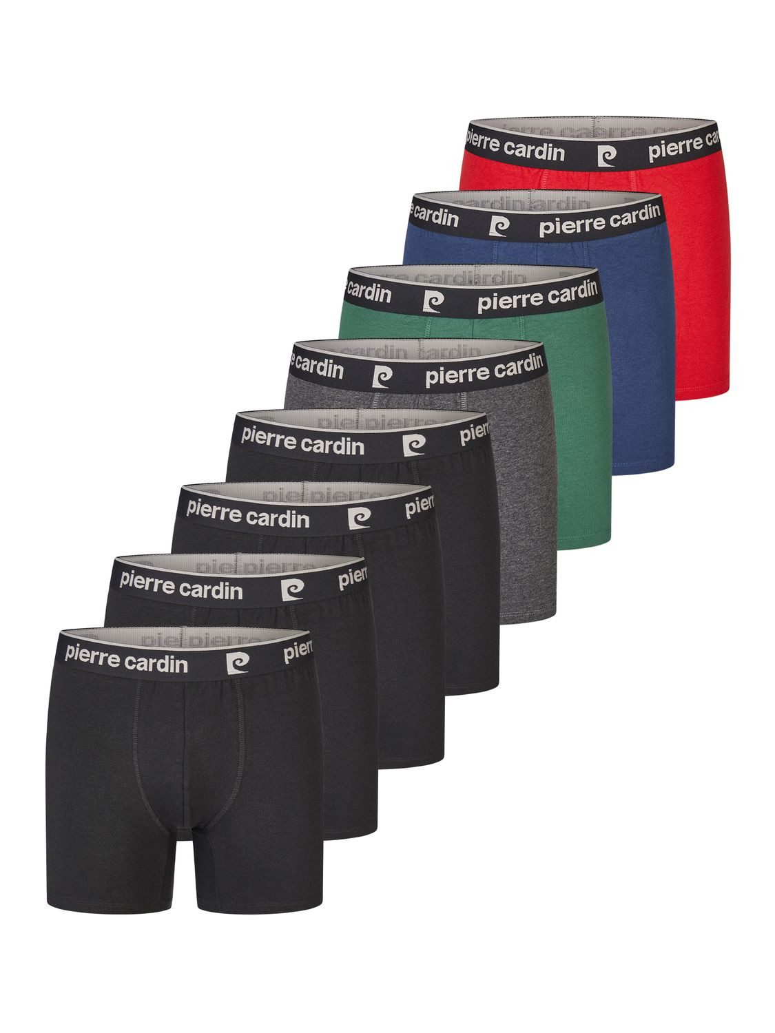 Pierre Cardin Boxershorts Herren Retroshorts 8er Pack Basic Trunks Regular Fit (Vorteilspack, 8-St) Unterhosen mit Stretch
