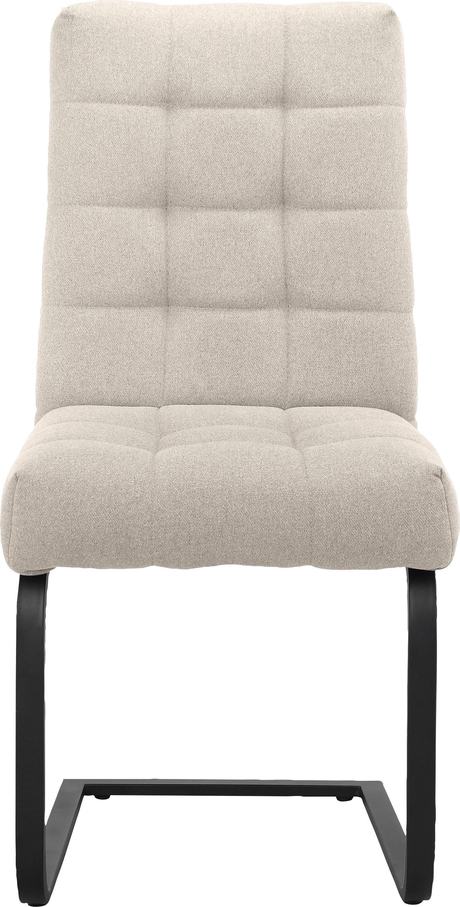 Sitz St), Esszimmerstuhl Polyester, | cm Stoff 49 of Style (2 beige und gepolstert, recyceltes Nanaimo Sitzhöhe beige Places Rücken