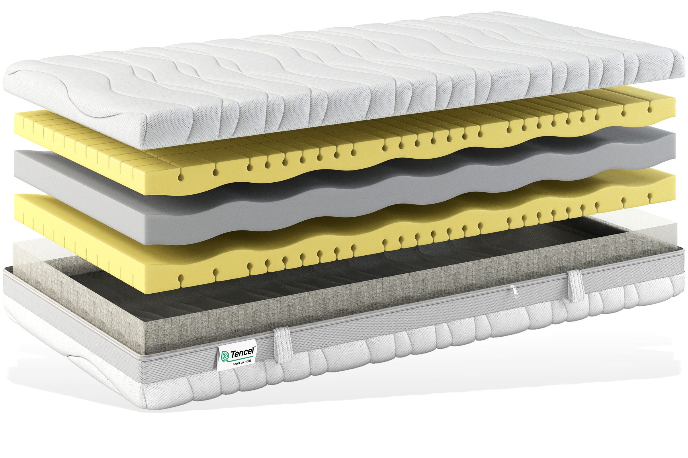 Kaltschaummatratze Terramed Premium Matratze mit extra hohem Raumgewicht 9 Liege Zonen, Matratzen Perfekt, 23 cm hoch, Premium Kaltschaumkern mit hohem Raumgewicht