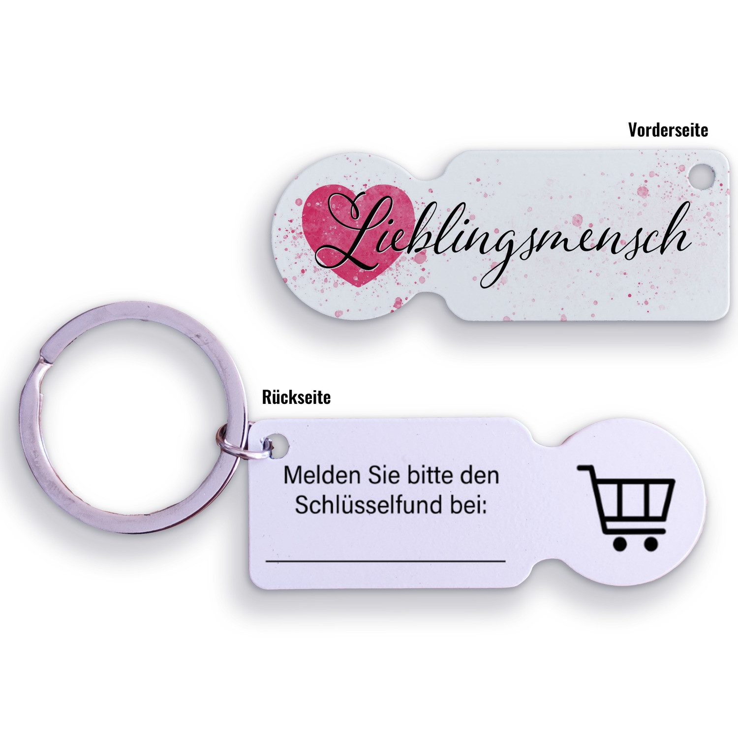 speecheese Schlüsselanhänger Lieblingsmensch Herz Schlüsselanhänger mit Kon günstig online kaufen