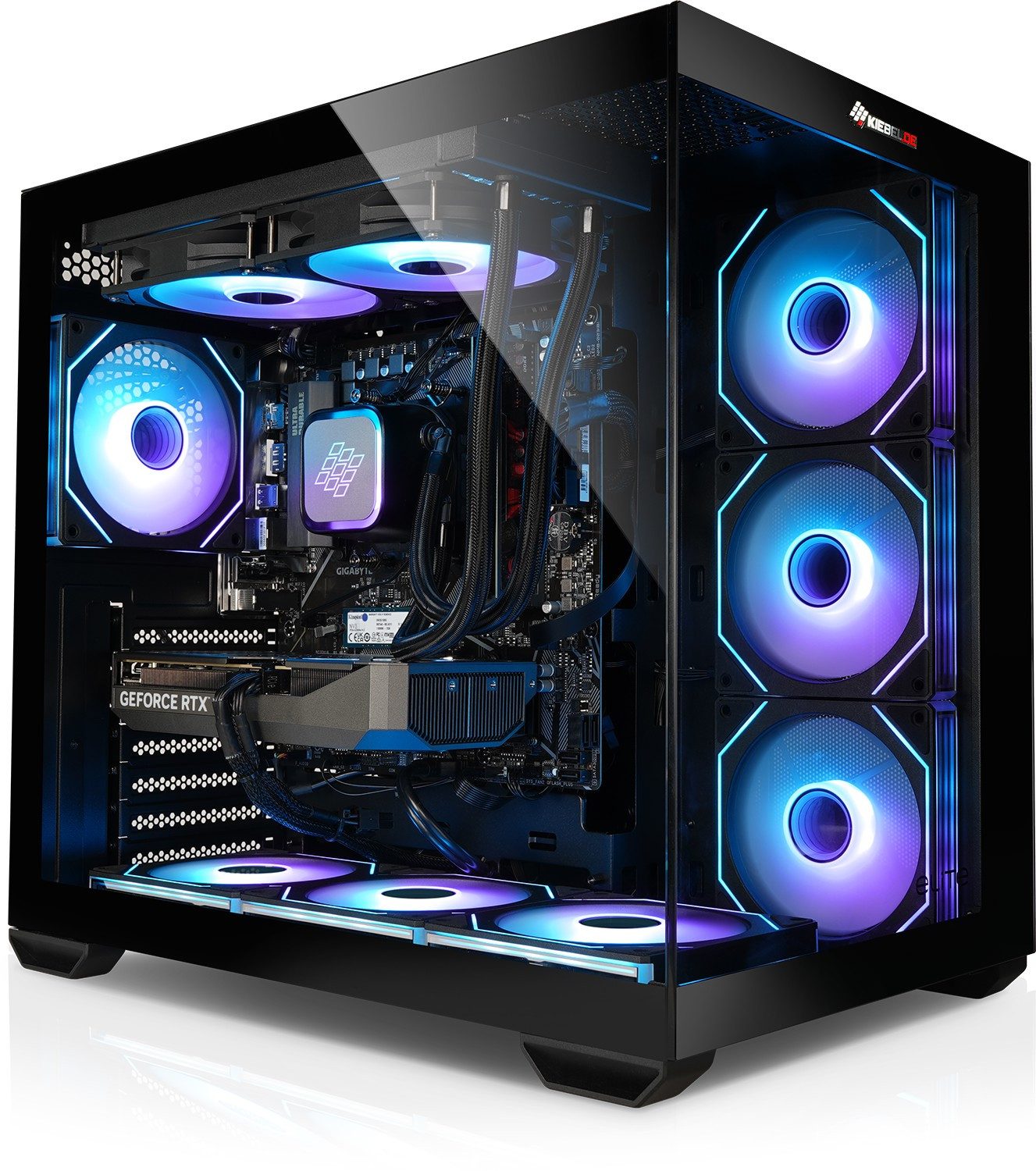 Kiebel Panorama 12 Gaming-PC (Intel Core i7 Intel Core i7-12700KF, RTX 5070, 64 GB RAM, 2000 GB SSD, Wasserkühlung, ARGB-Beleuchtung)