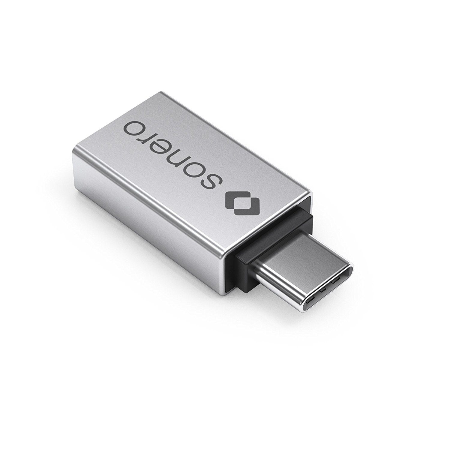 sonero Sonero U-A100 USB-Adapter (USB-C Stecker auf USB-A Buchse) alu/silber USB-Kabel