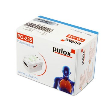 pulox Pulsoximeter PO-235 - Fingeroximeter für Kinder mit Alarm - Weiß