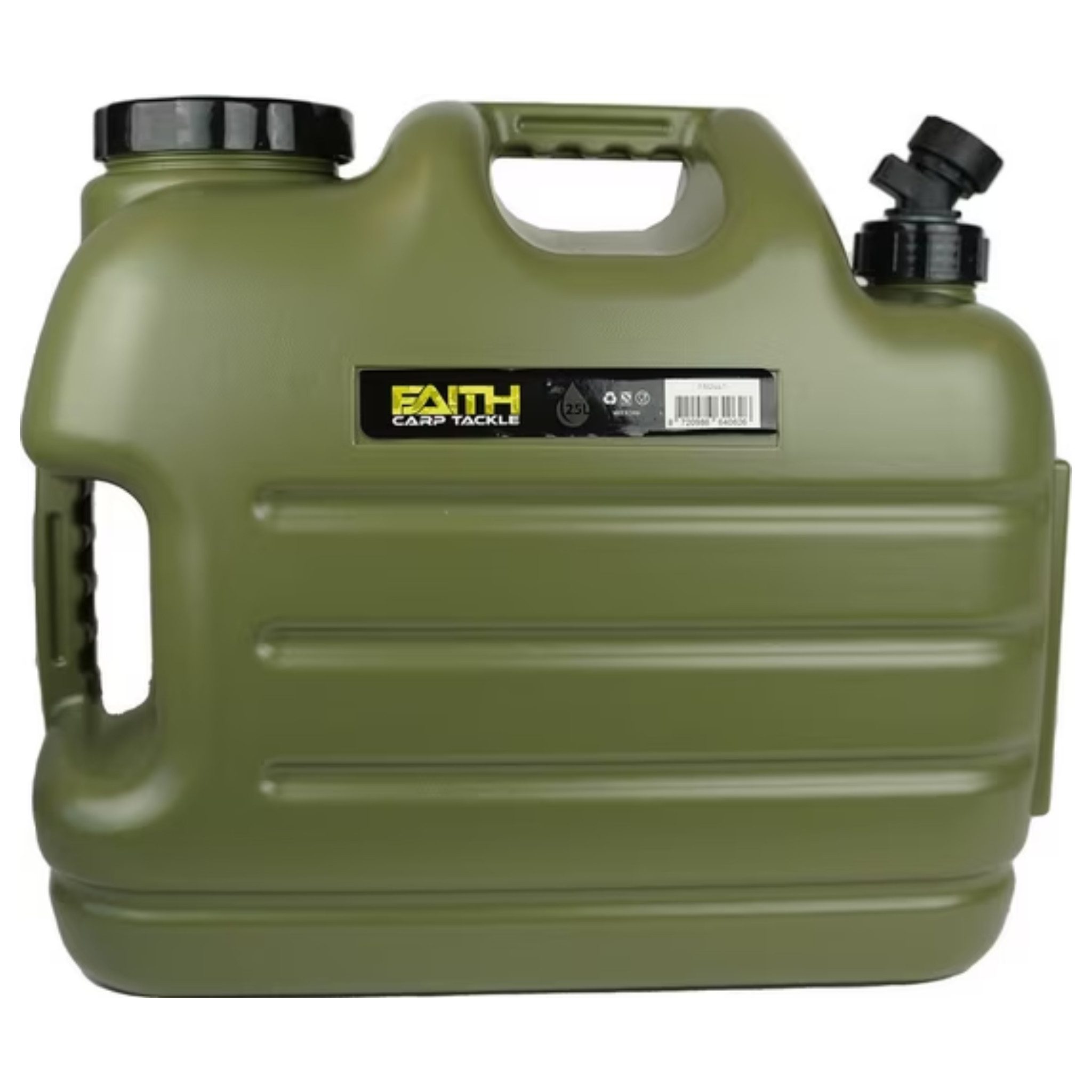 Faith Kanister Wasserkanister mit Zapfhahn - Wassertank Grün aus Polyäthylen mit Hahn