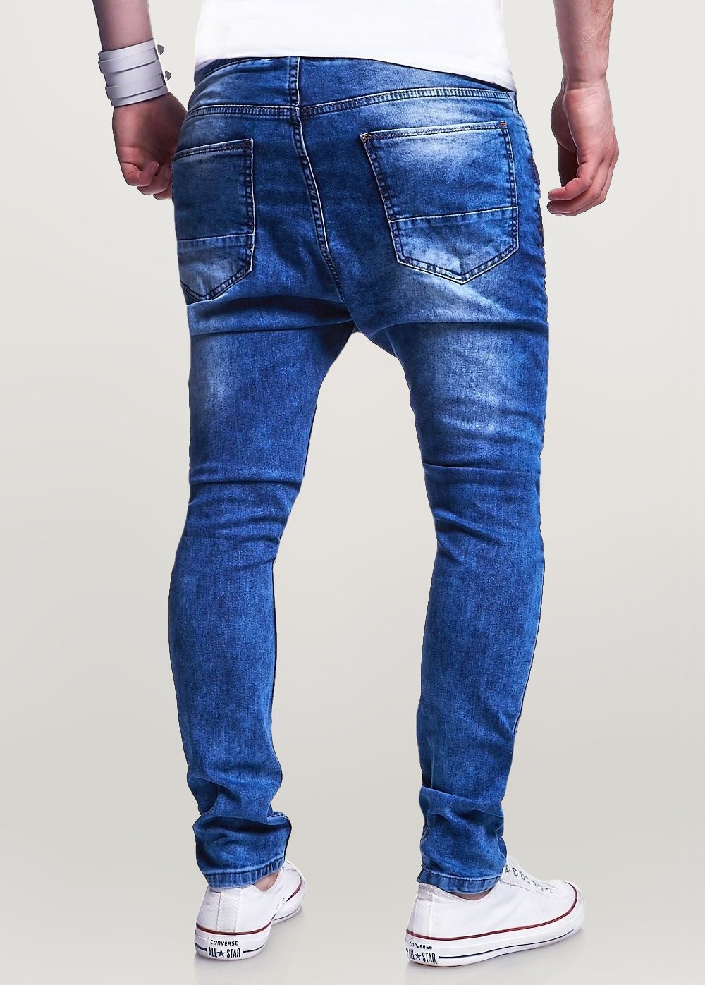 behype Slim-fit-Jeans Mood im coolen Jogger-Stil