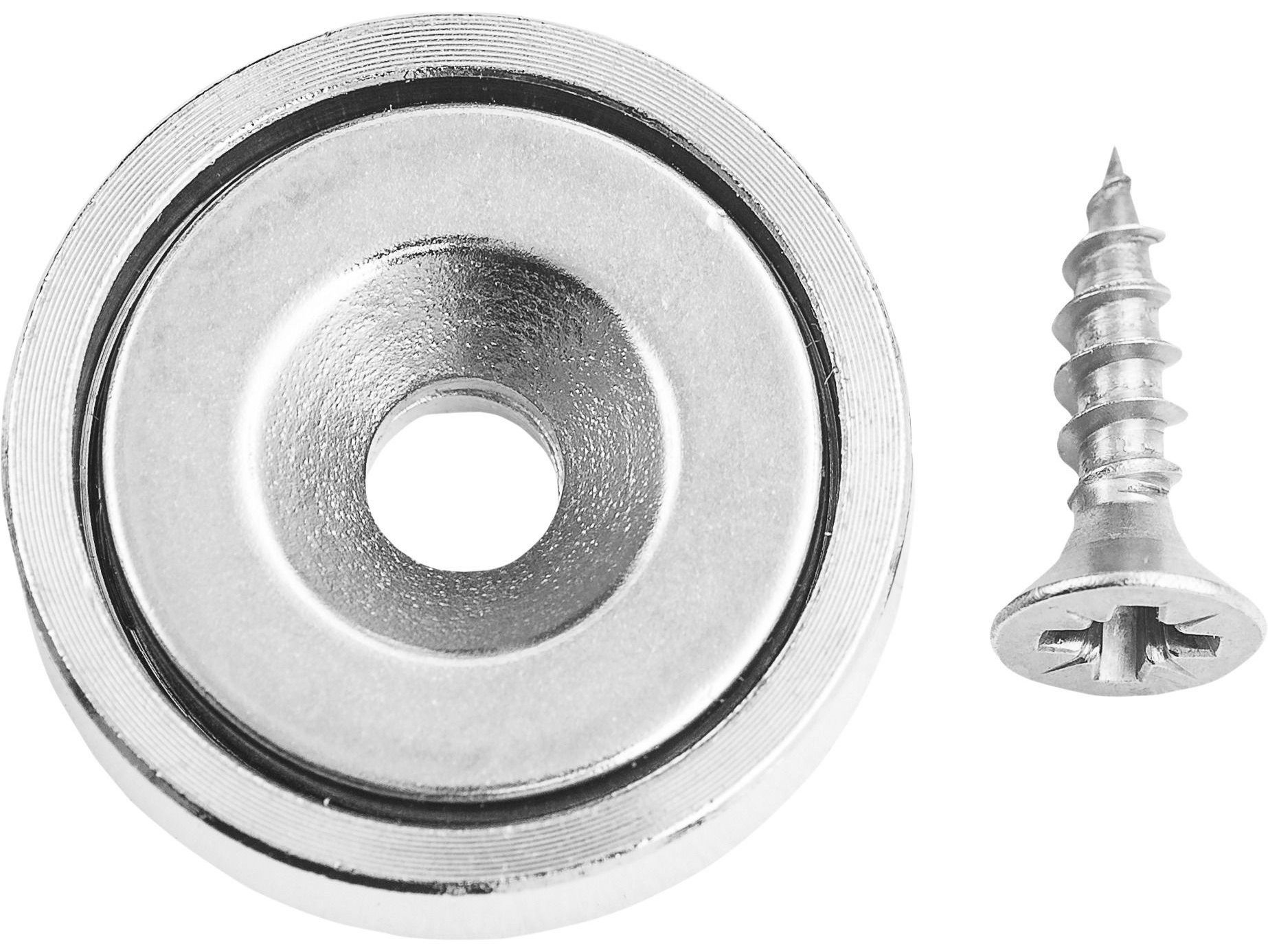 Conmetall Meister Magnet Topfmagnet Neodym mit Senkloch 20 x 6 mm 10,5 kg (1-St), mit Senkloch zum Anschrauben
