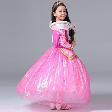 Katara Prinzessin-Kostüm Märchenkleid Kinderkostüm Dornröschen für Mädchen, Dornröschen, Kostüm, Fasching, Kostüm, Kleid, Prinzessin, pink