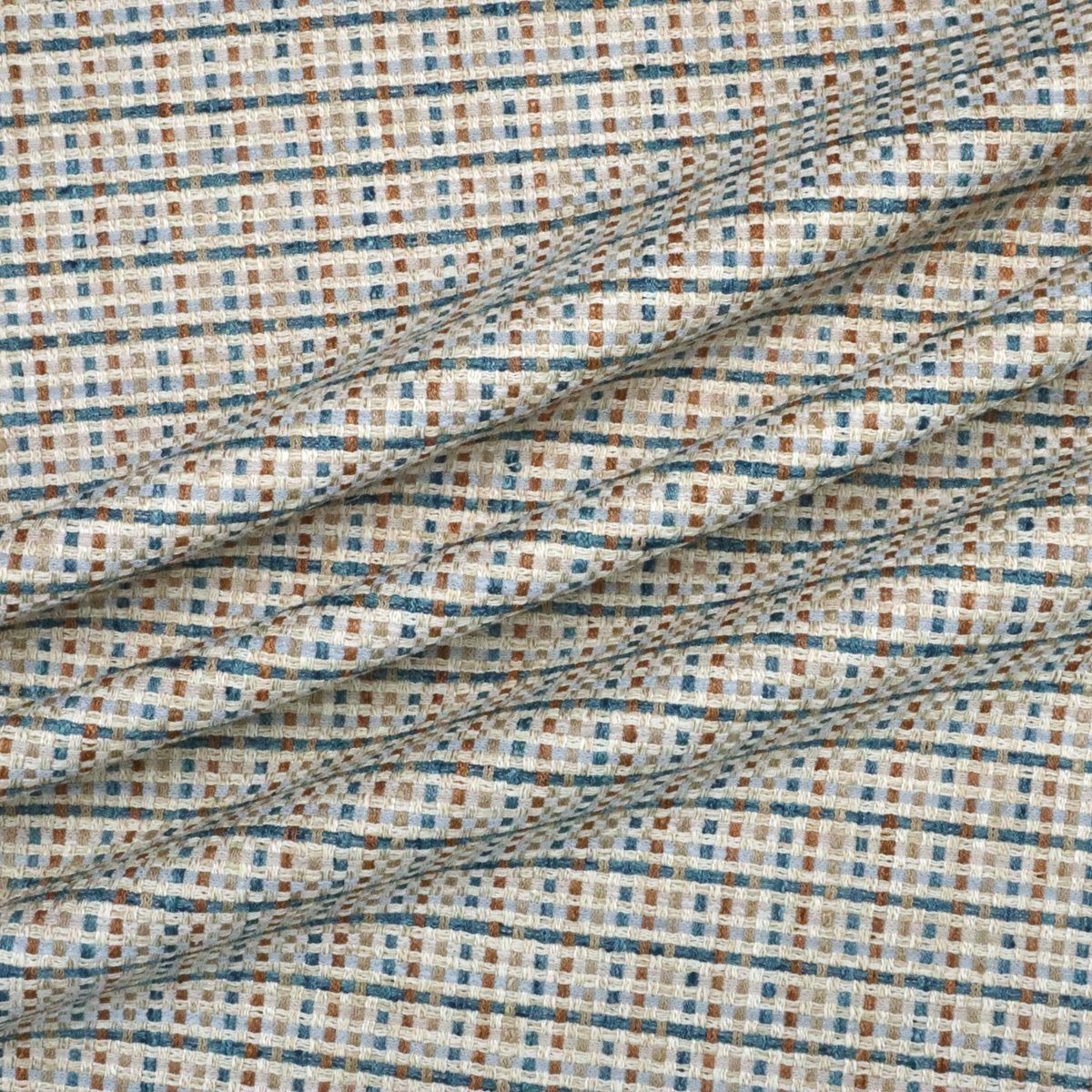 Thumbnail - Stofferia Stoff Polsterstoff Jacquard Rainier Blau, Breite 138 cm, Meterware