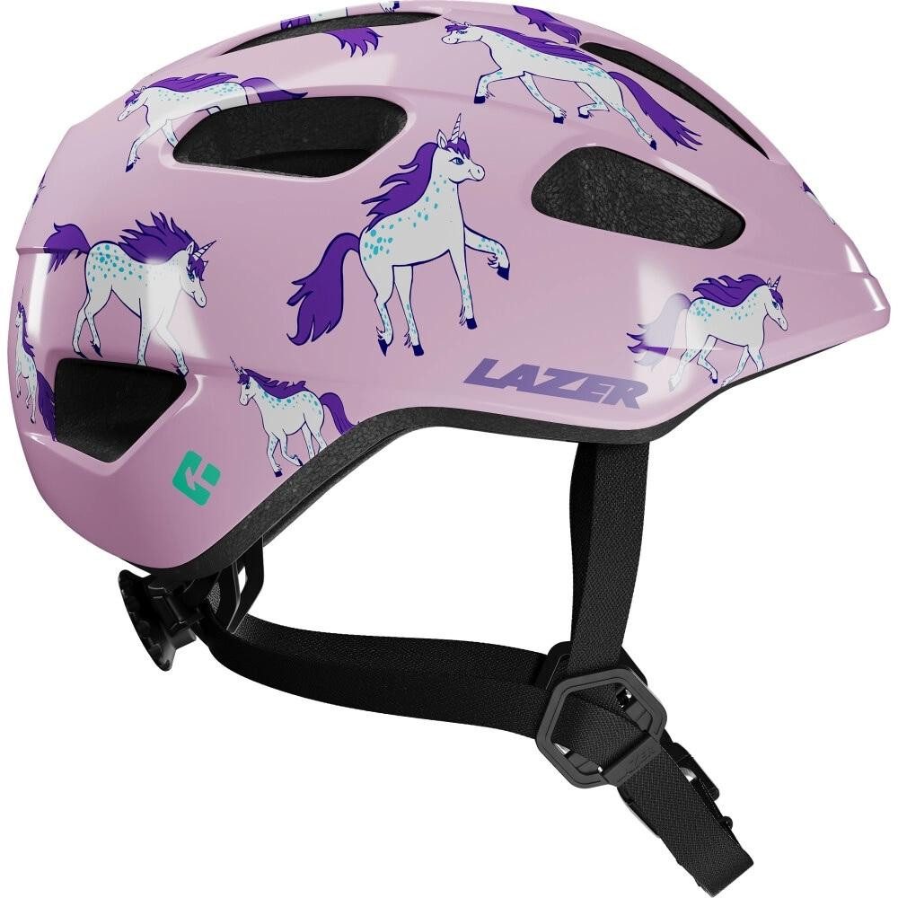 Lazer Fahrradhelm LAZER LAZER Helm Nutz 2.0 KinetiCore rosa Unicorns - sicherer Kinder-F
