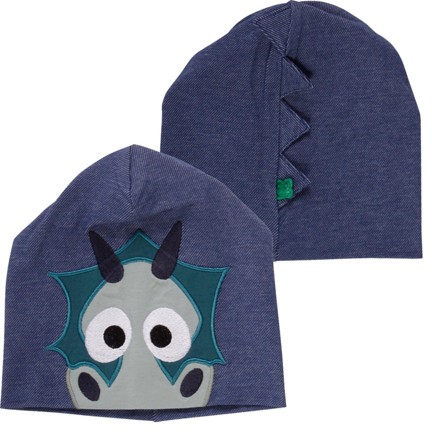 Fred's World by GREEN COTTON Strickmütze Fred’s World by Green Cotton Beanie Drache Blau