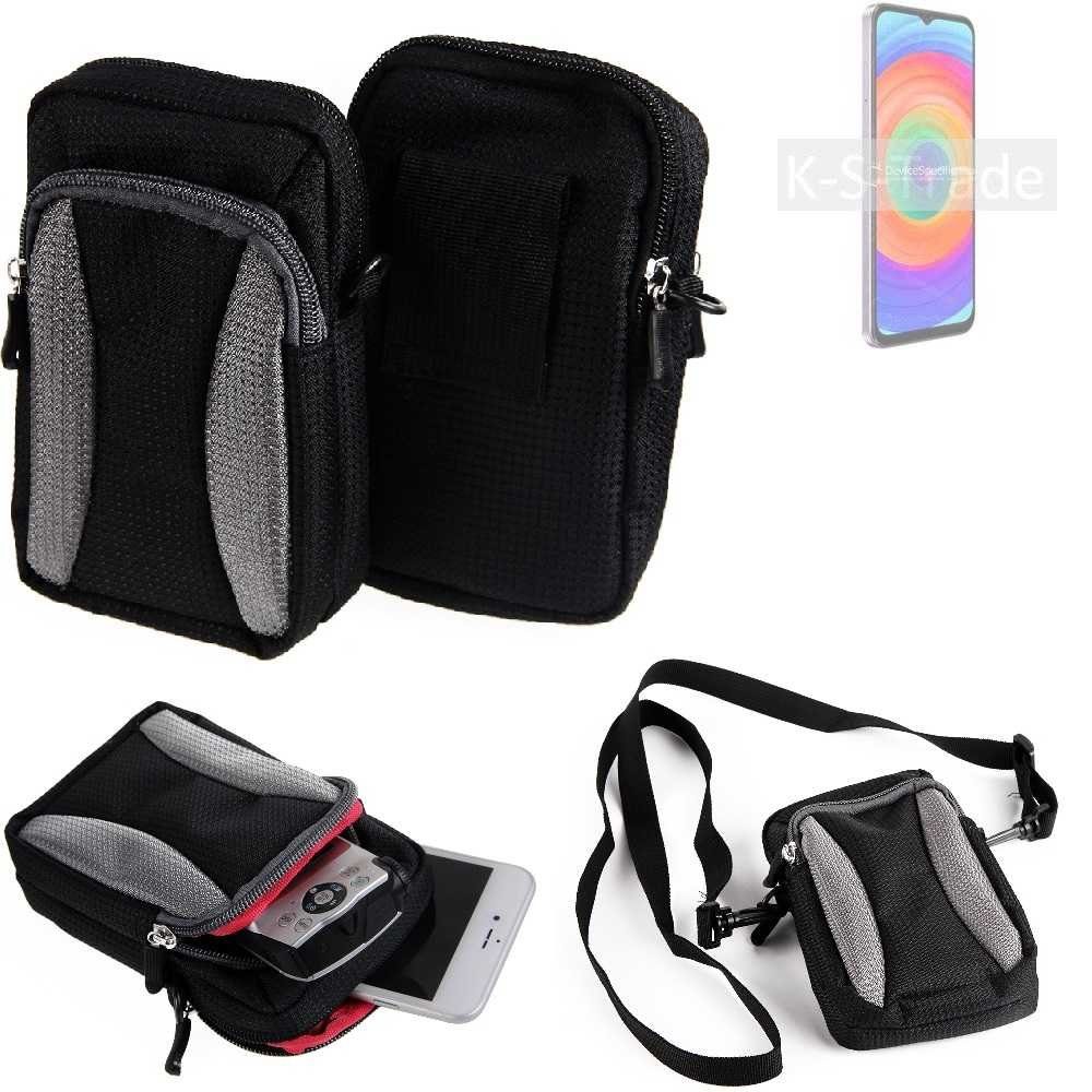 K-S-Trade Handyhülle für Ulefone Note 14, Holster Schutz Hülle Handy Hülle Gürteltasche Umhängetasche mit