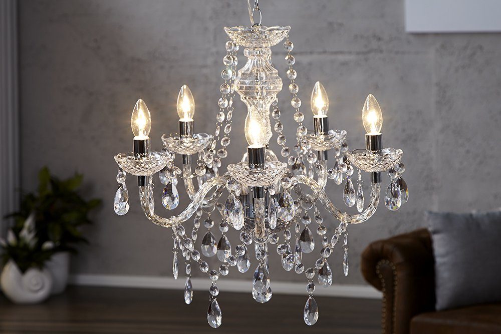 riess-ambiente Kronleuchter CRYSTAL 55cm klar, ohne Leuchtmittel, Hängelamp günstig online kaufen