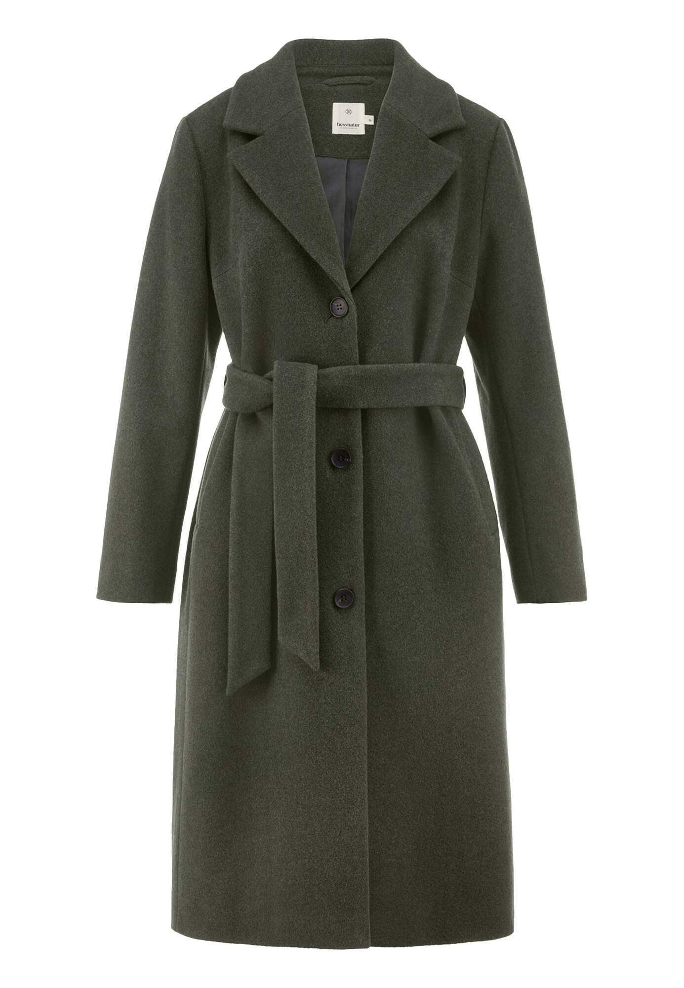 Hessnatur Wintermantel Regular aus reiner Bio-Schurwolle (1-tlg) günstig online kaufen