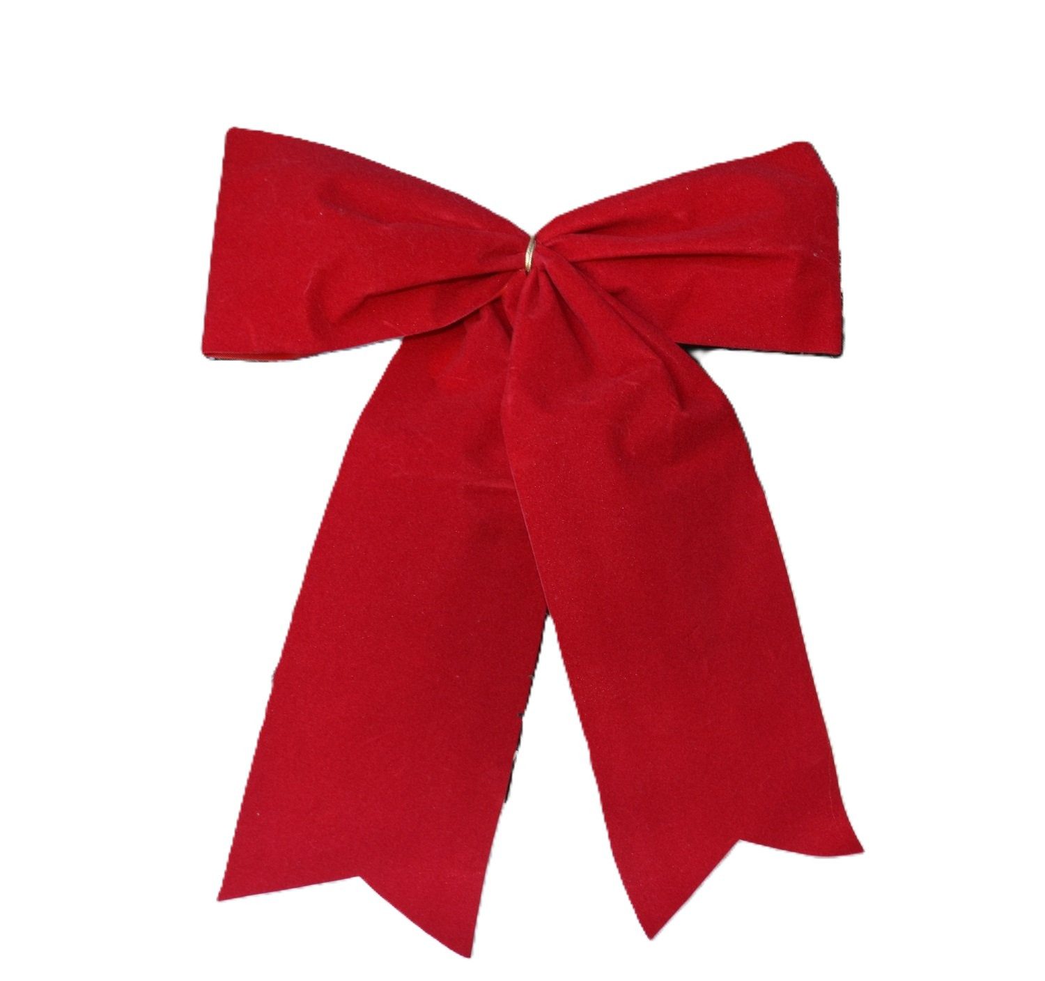 Schleifenparadies Weihnachtsbaumschleife rote Kunstsamtschleife, auch für außen, für Weihnachten und Geschenke (4-tlg), robust, wetterfest, festlich, elegant