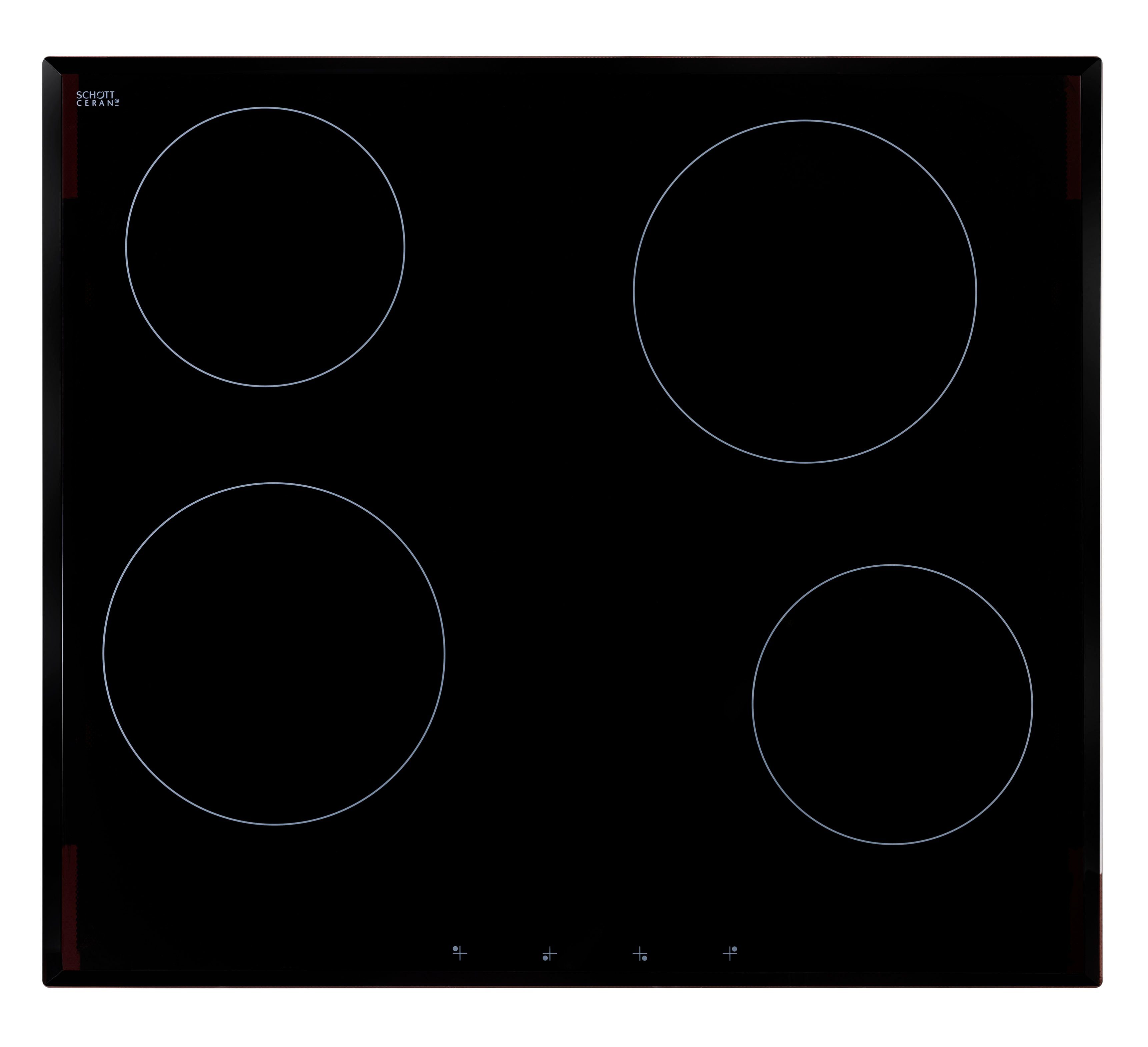 wiho Küchen Küchenzeile Cali, mit Schwarz Breite E-Geräten Arbeitsplatte: Betonfarben, Granit Front: 220 mit cm | Hanseatic E-Geräten, Betonfarben