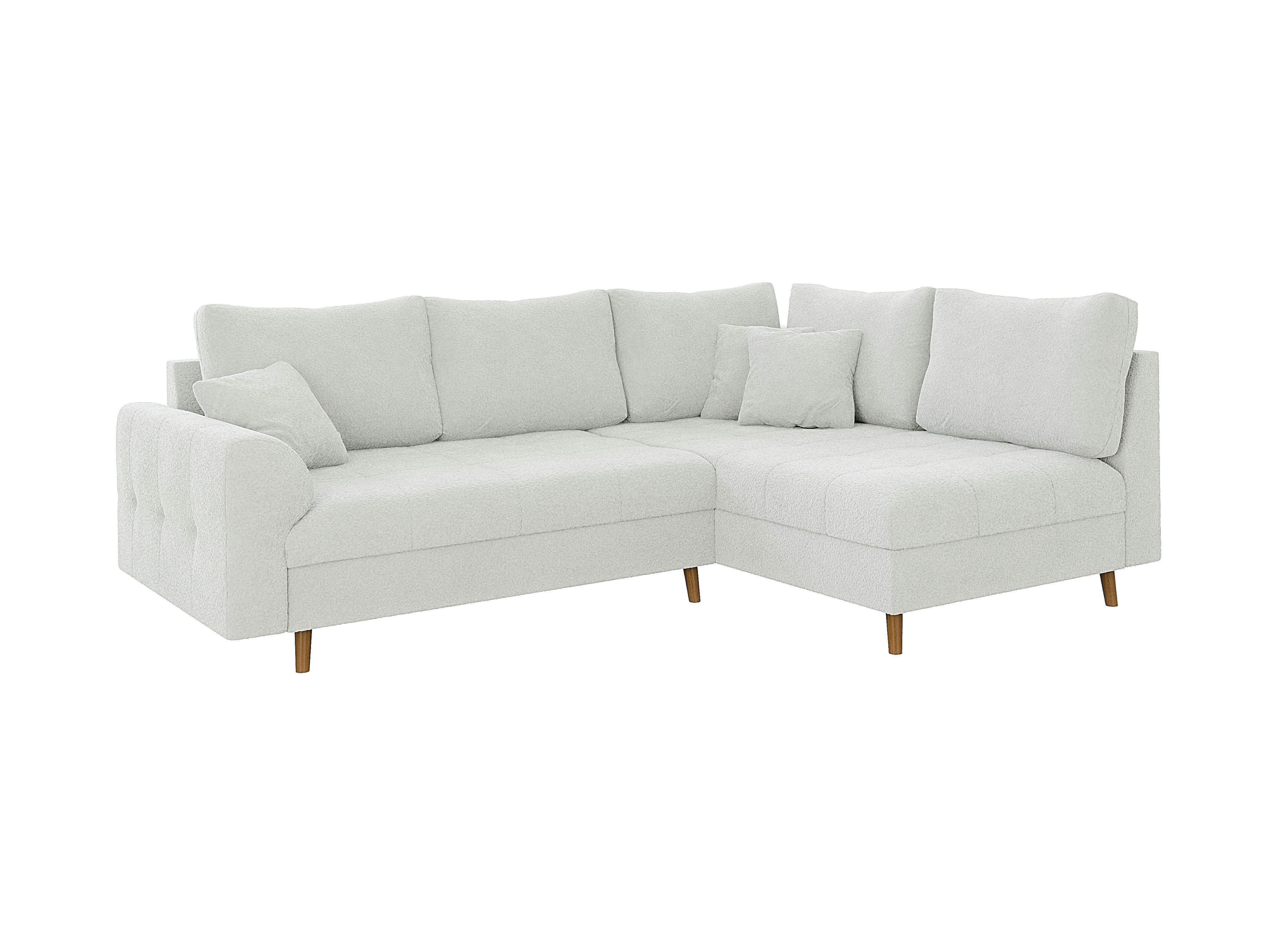 S-Style Möbel Ecksofa Leif mit Braun günstig online kaufen