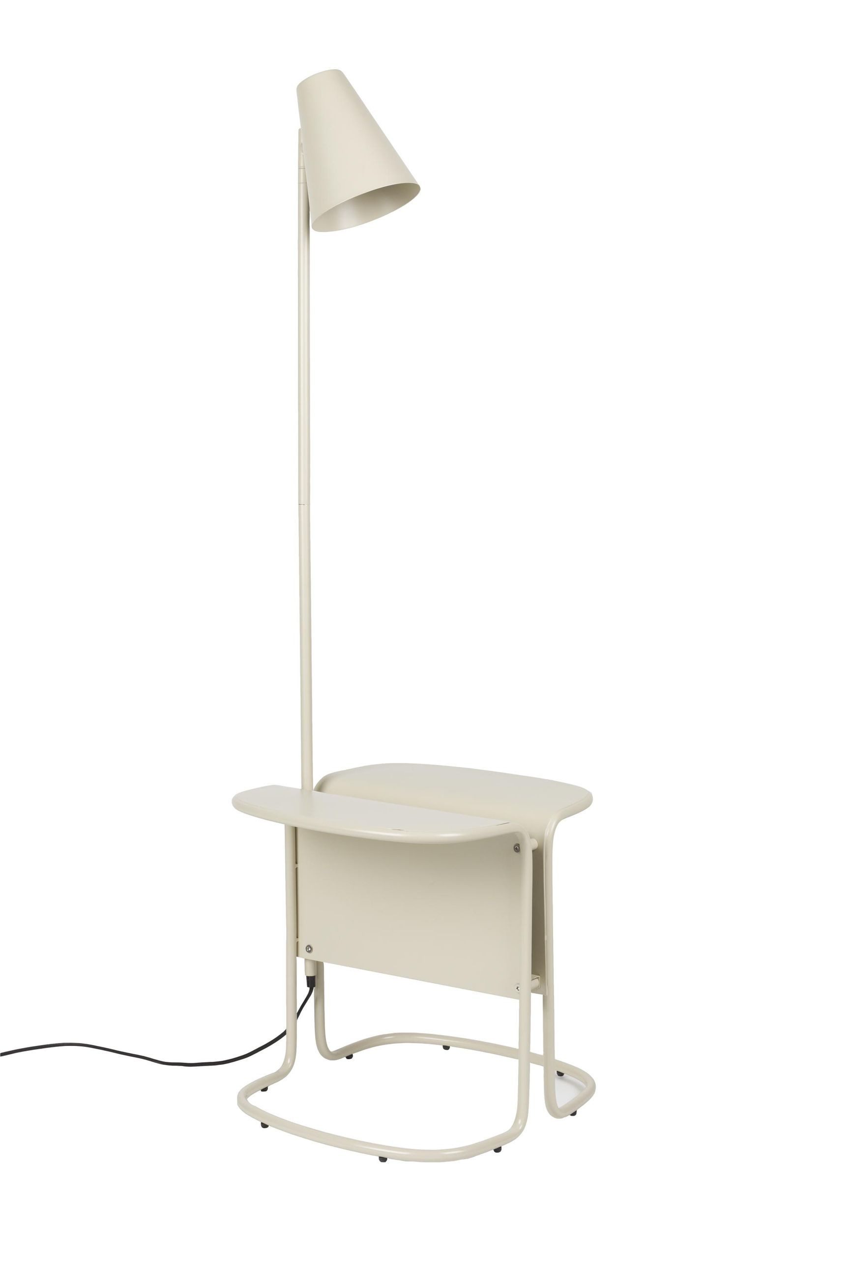 Zuiver Stehlampe Stehlampe Lustor Beige mit Tisch & USB-Port Design by Zuiver, ohne Leuchtmittel