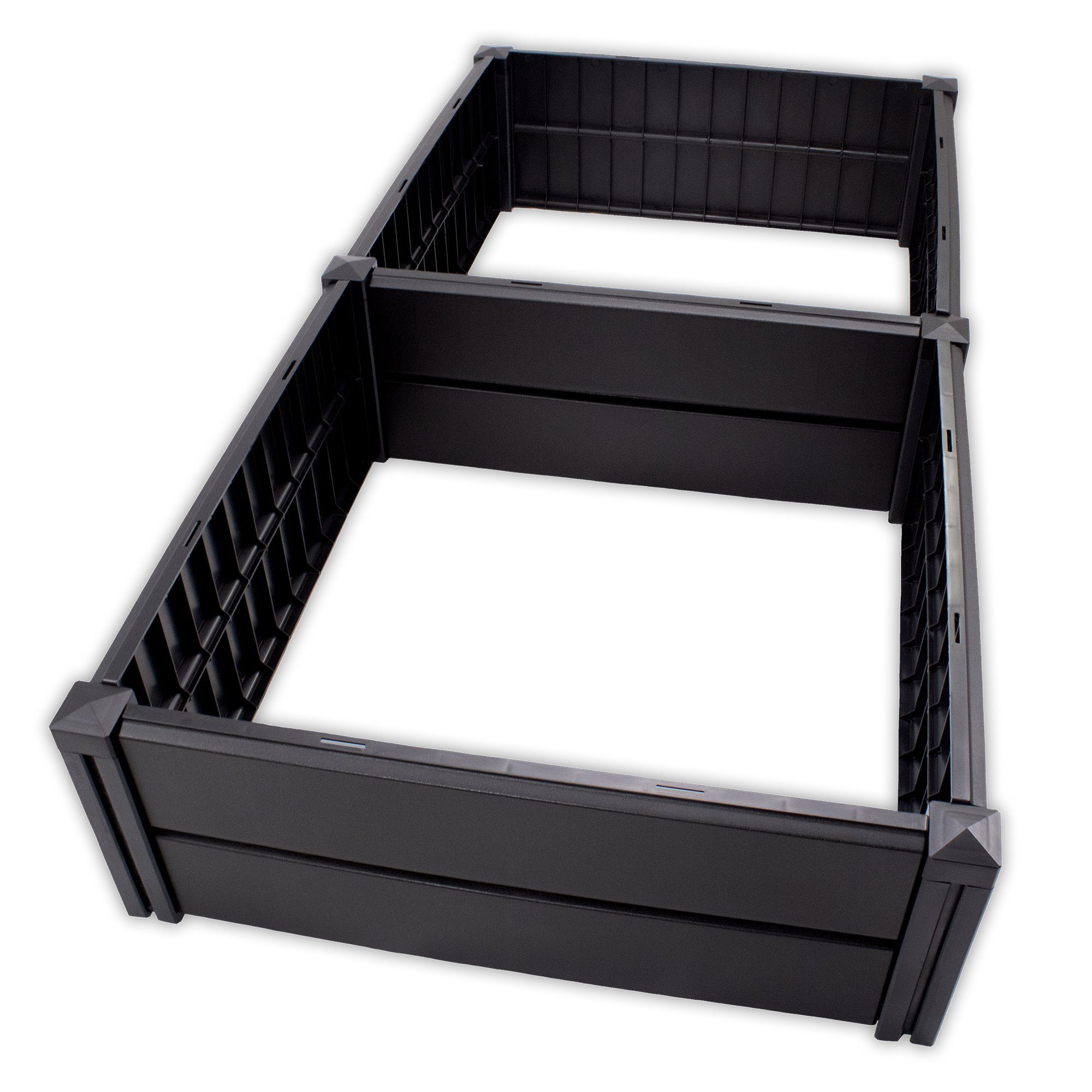 NYVI Hochbeet Hochbeet NYVIGreen Gartenbeet aus wetterfestem & recyceltem Kunststoff (1 St), Pflanzenbeet - Pflegeleicht, Steckmontage ohne Werkzeug – Blumenbeet