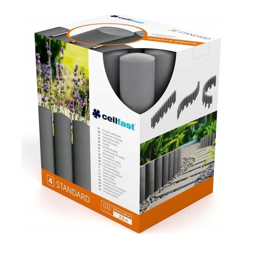 Cellfast Pflanzkübel Cellfast Gartenpalisade STANDARD 2,3 m graphit – Bild 4 von 4