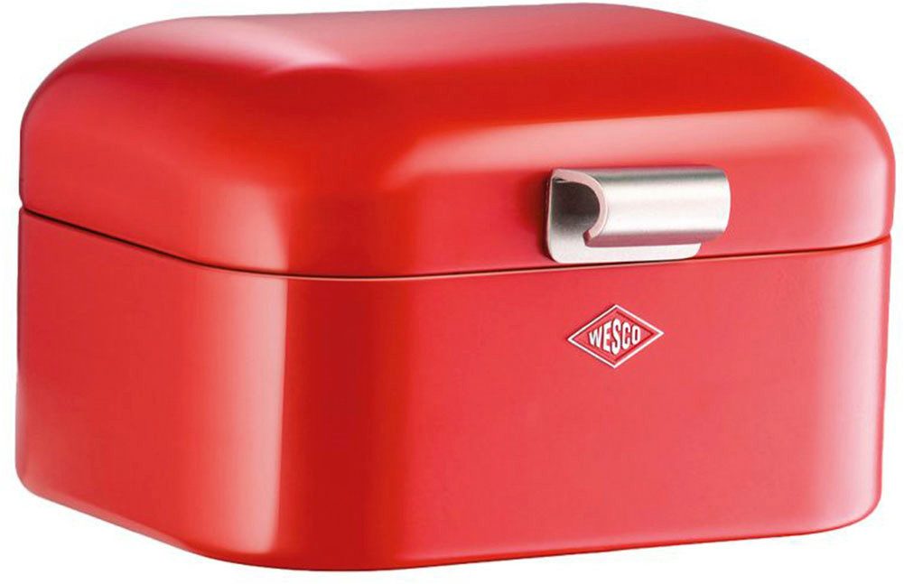 WESCO Brotkasten Mini Grandy, Stahlblech, (1-tlg), Metallscharniere, Gummistopper, Lüftungsloch / Griff, 2 L
