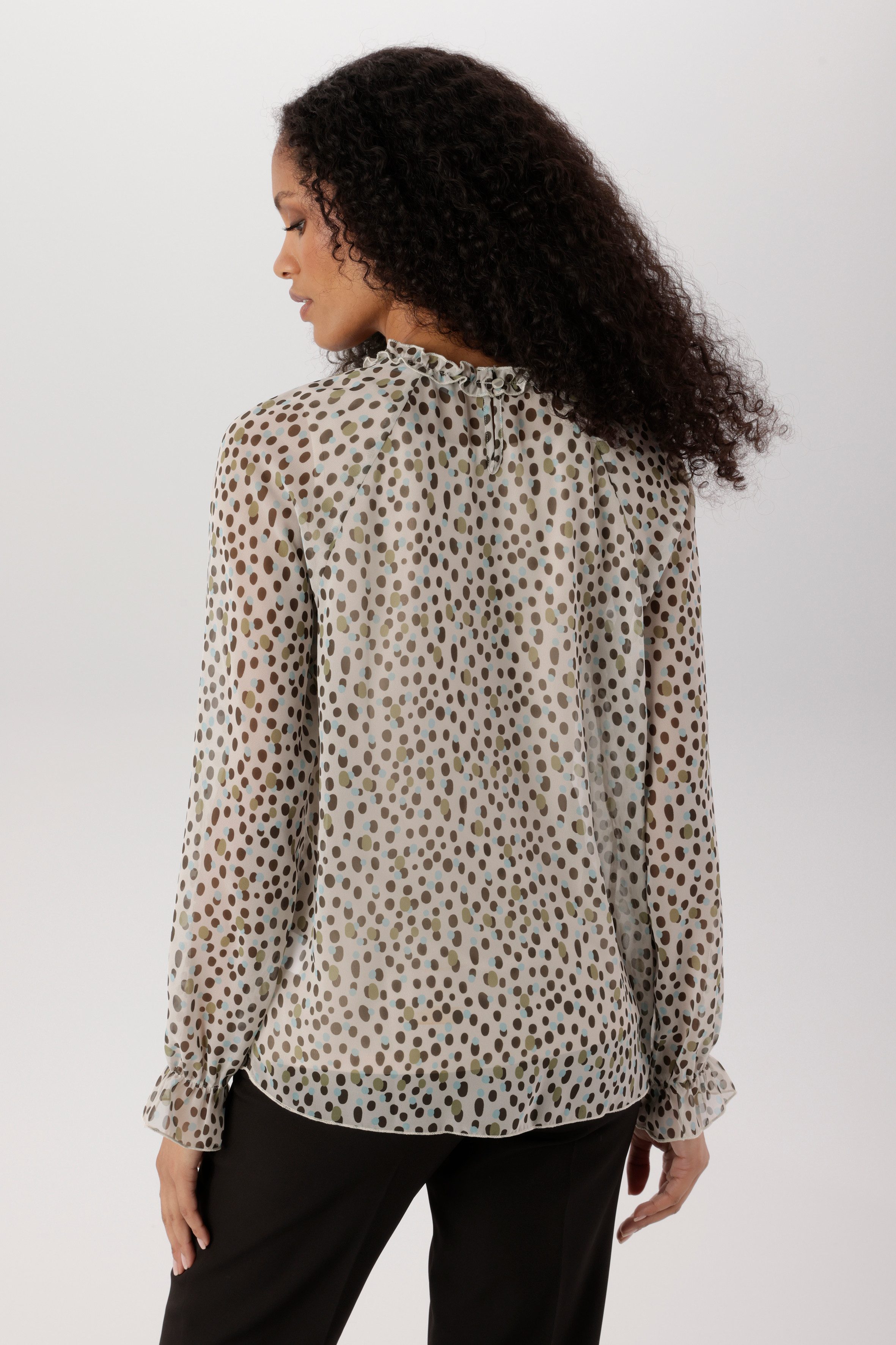 Aniston SELECTED Chiffonbluse (2-tlg) dezent transparent und mit Unterziehtop - NEUE KOLLEKTION – Bild 2 von 5