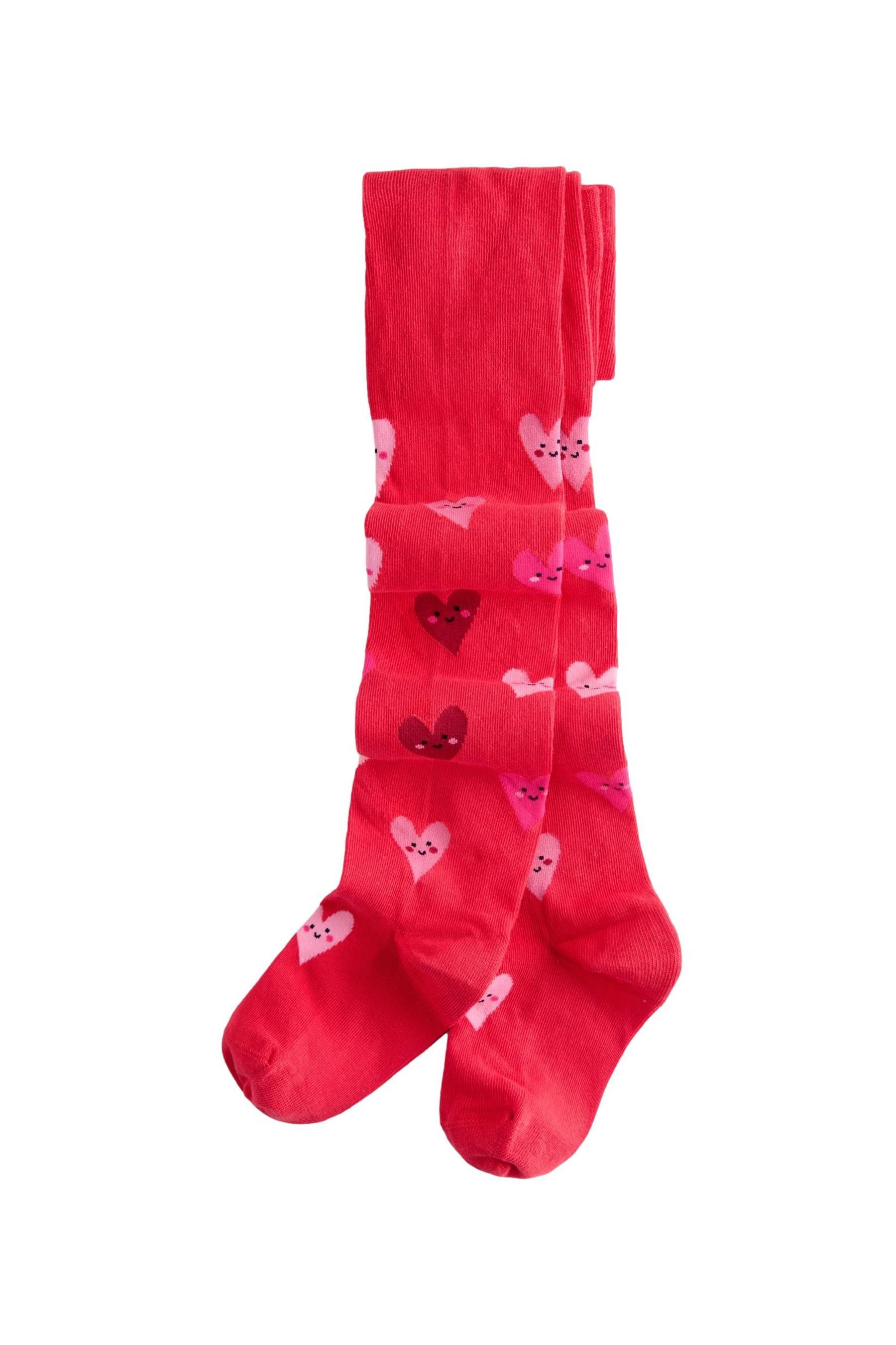 Next Strumpfhose Strumpfhose mit hohem Baumwollanteil + Herzmuster (1 St)