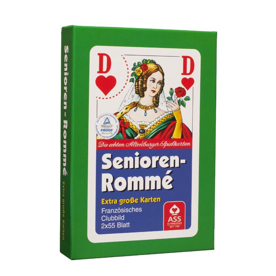 Philos Spiel, Rommekarten - extra große Karten - Seniorenromme