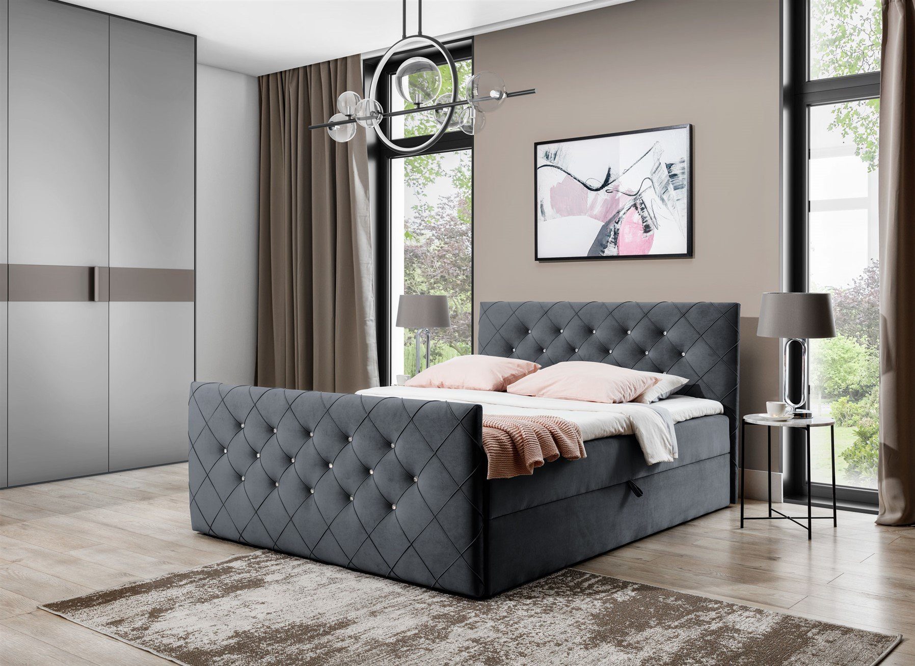 Fun Möbel Boxbett Schlafzimmerbett OVIEDO LUX günstig online kaufen