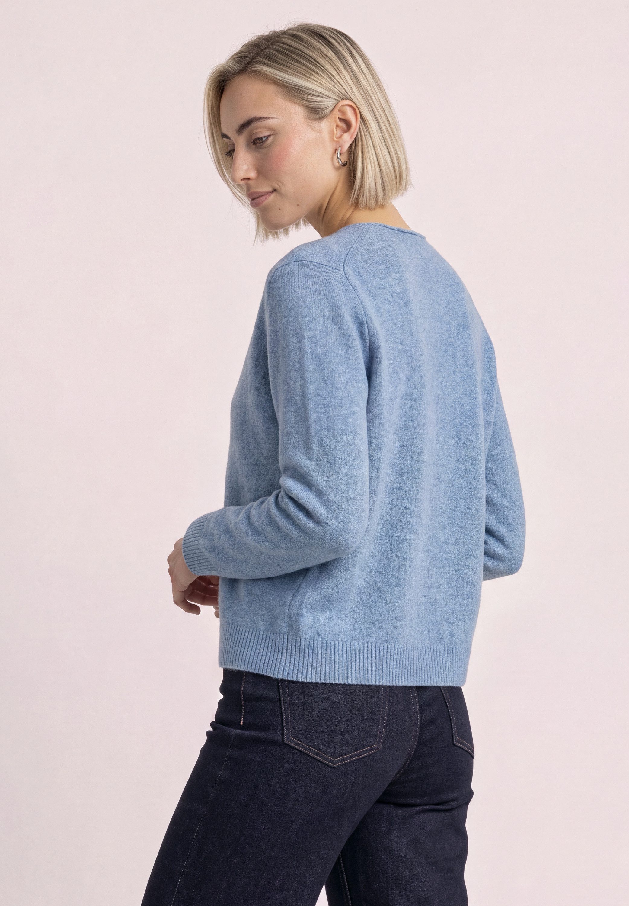 STREET ONE Cardigan mit V-Neck und Knopfleiste