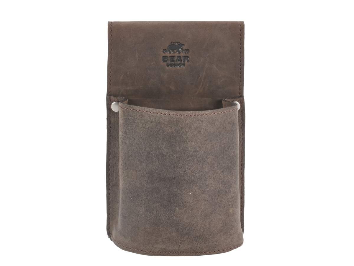 Bear Design Kellnerbörse Dark Nature, Kellnertasche Gastro, Holster, Leder braun für mobile Kassengeräte